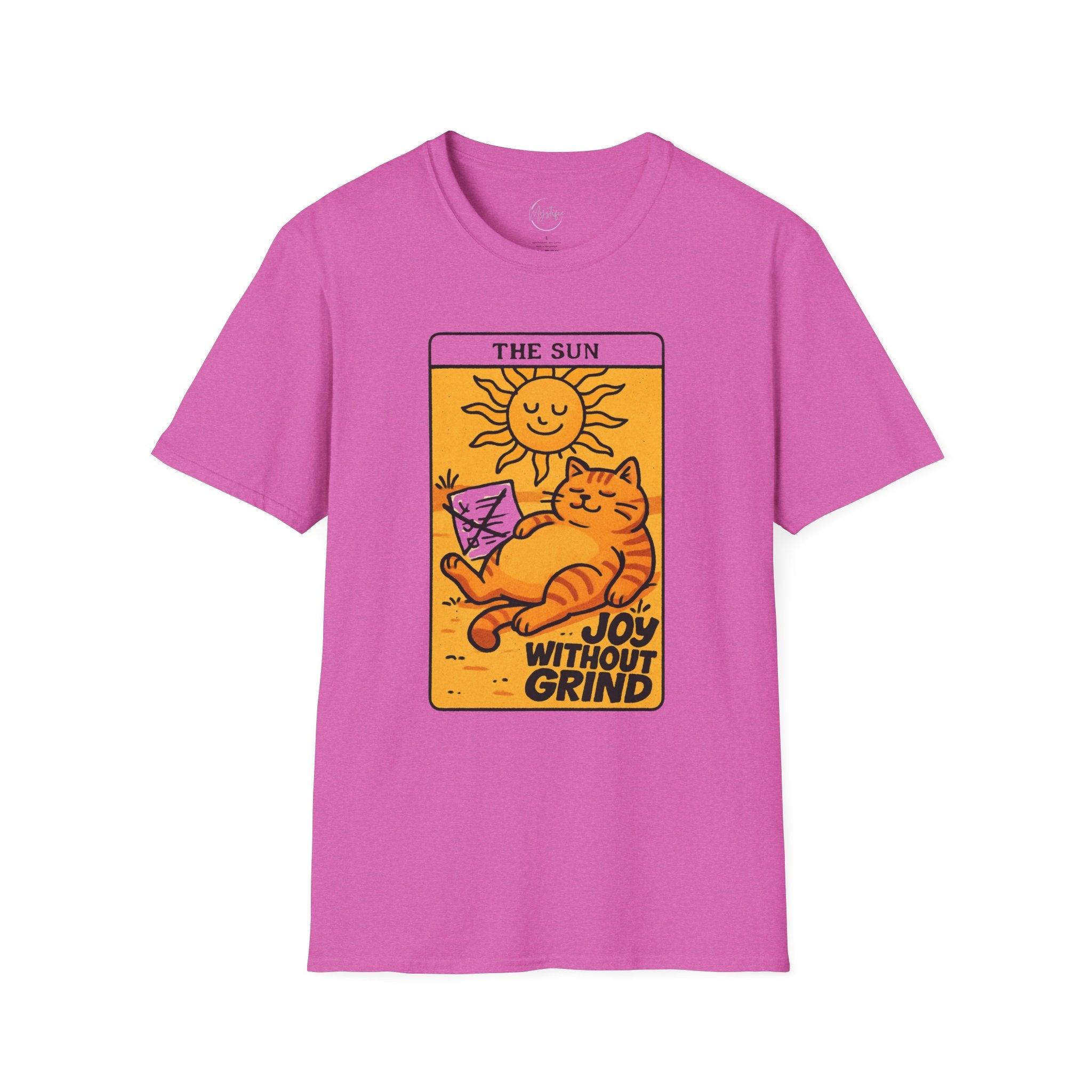 The Sun Tarot Cat Unisex T-Shirt — Joy Without Grind Graphic Tee