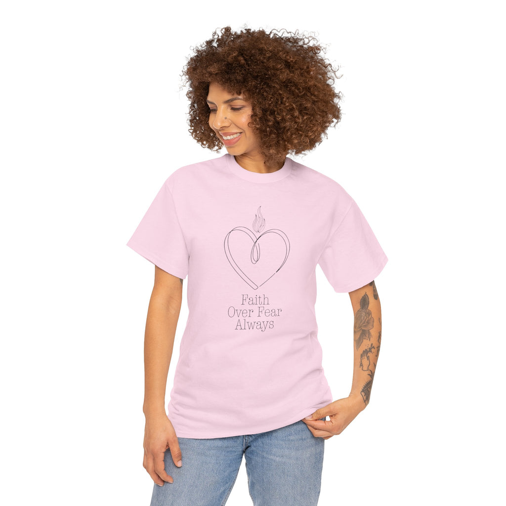 Faith Over Fear Always Unisex Cotton T-Shirt