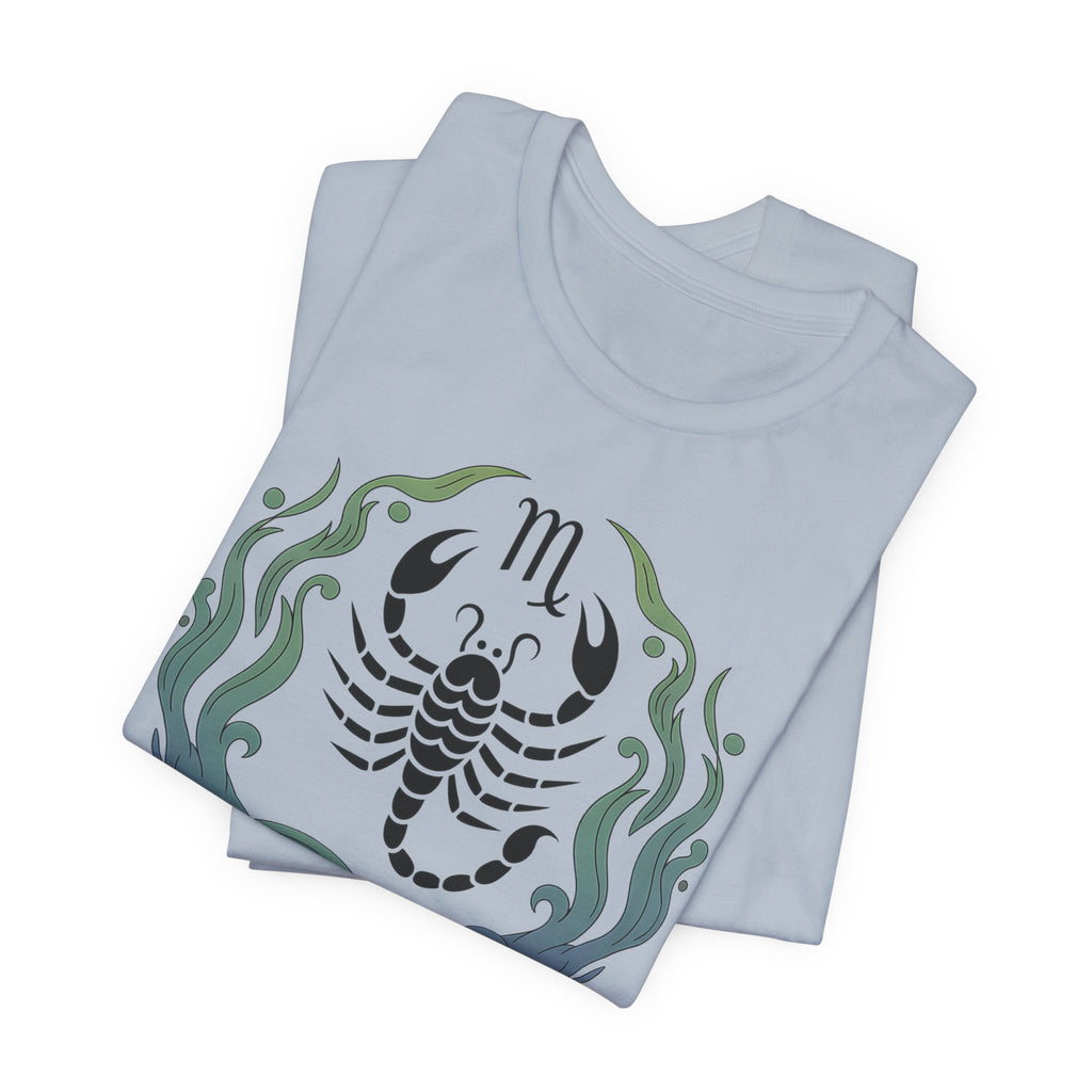 Astrology Zodiac Scorpio Unisex Flower T-Shirt