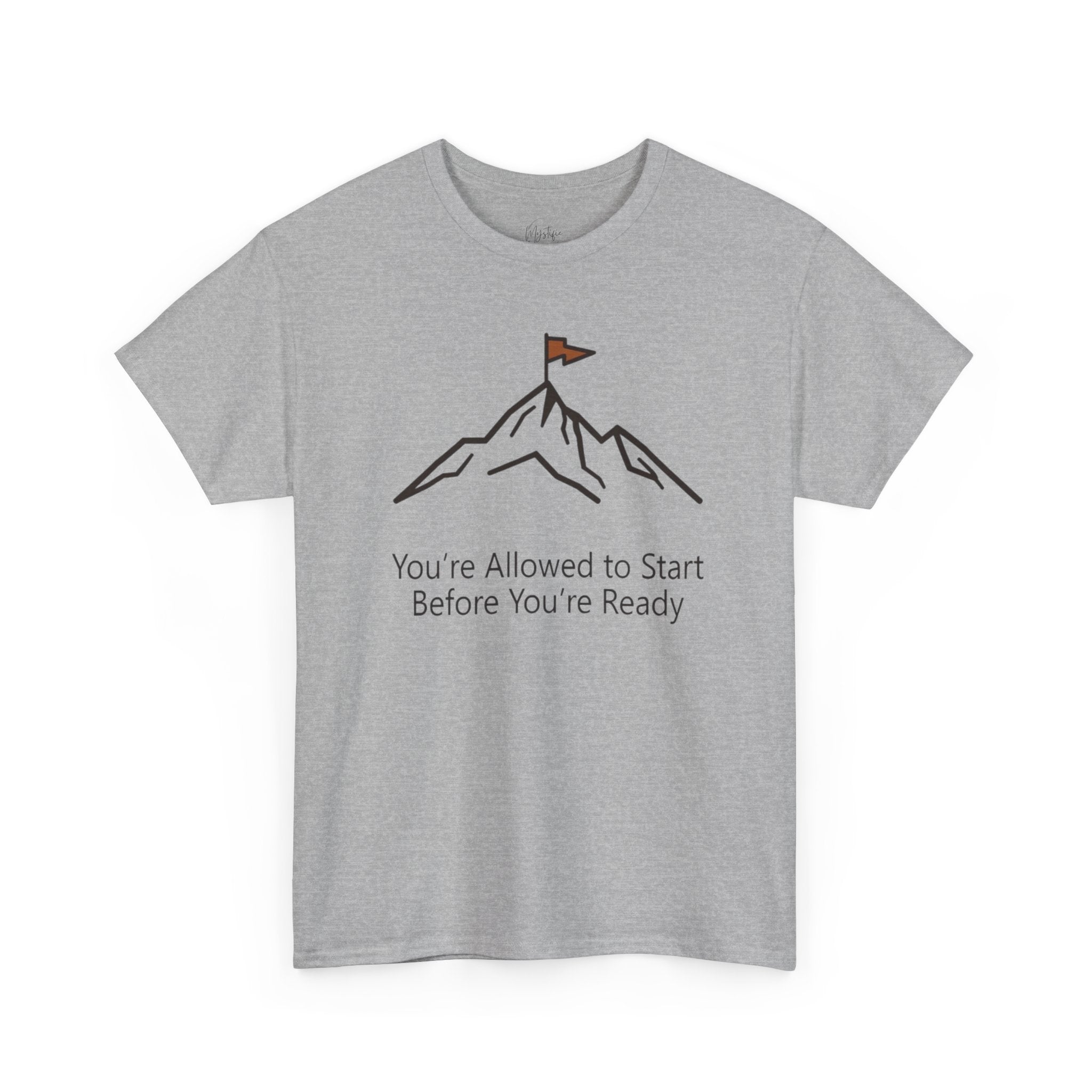 You're Allowed to Start Before You're Ready Unisex Cotton T-Shirt