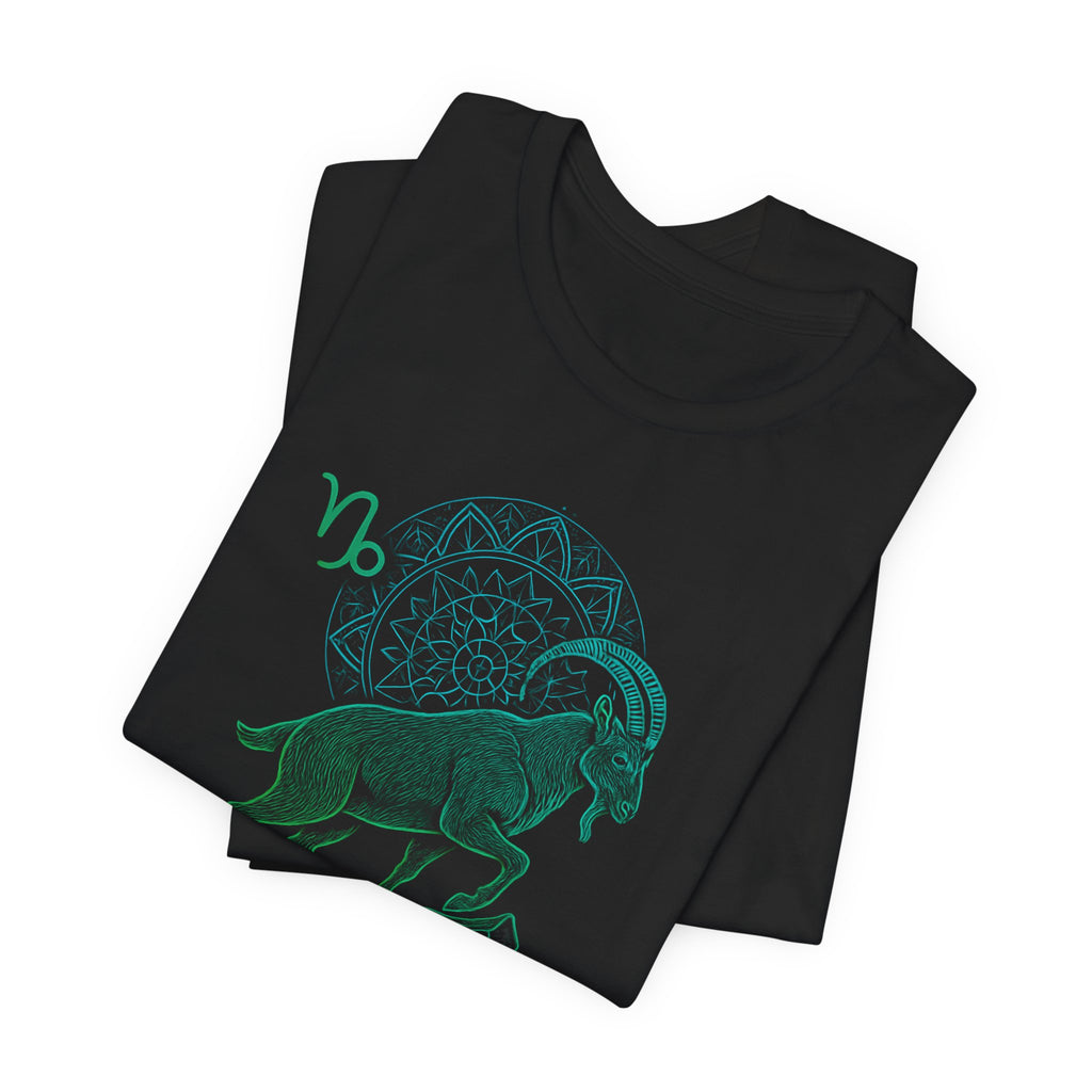 Astrology Zodiac Capricorn Spiritual Neon Unisex T-Shirt