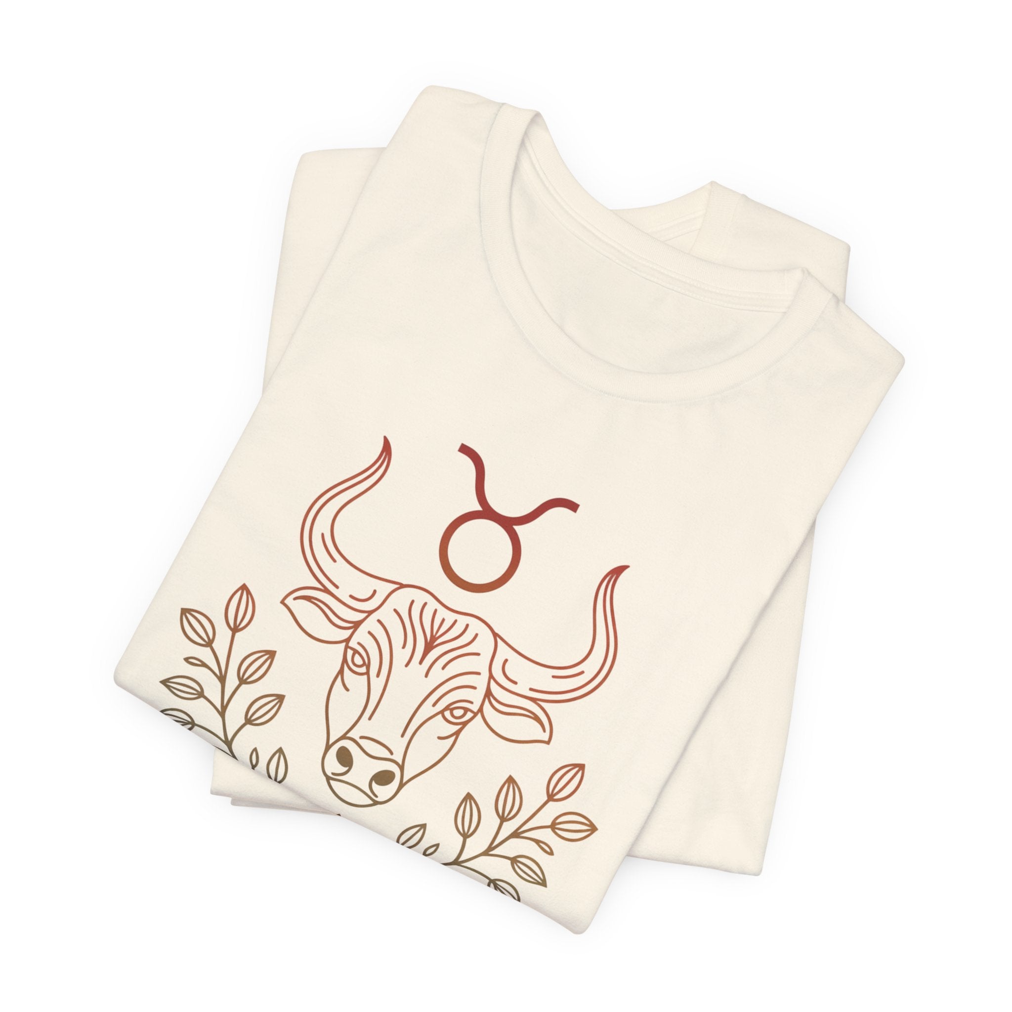 Astrology Zodiac Taurus Unisex Flower T-Shirt