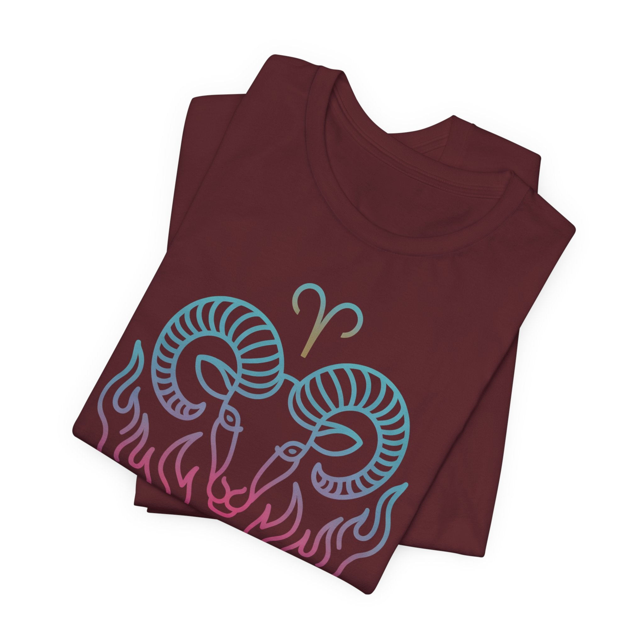 Astrology Zodiac Aries Neon Unisex T-Shirt