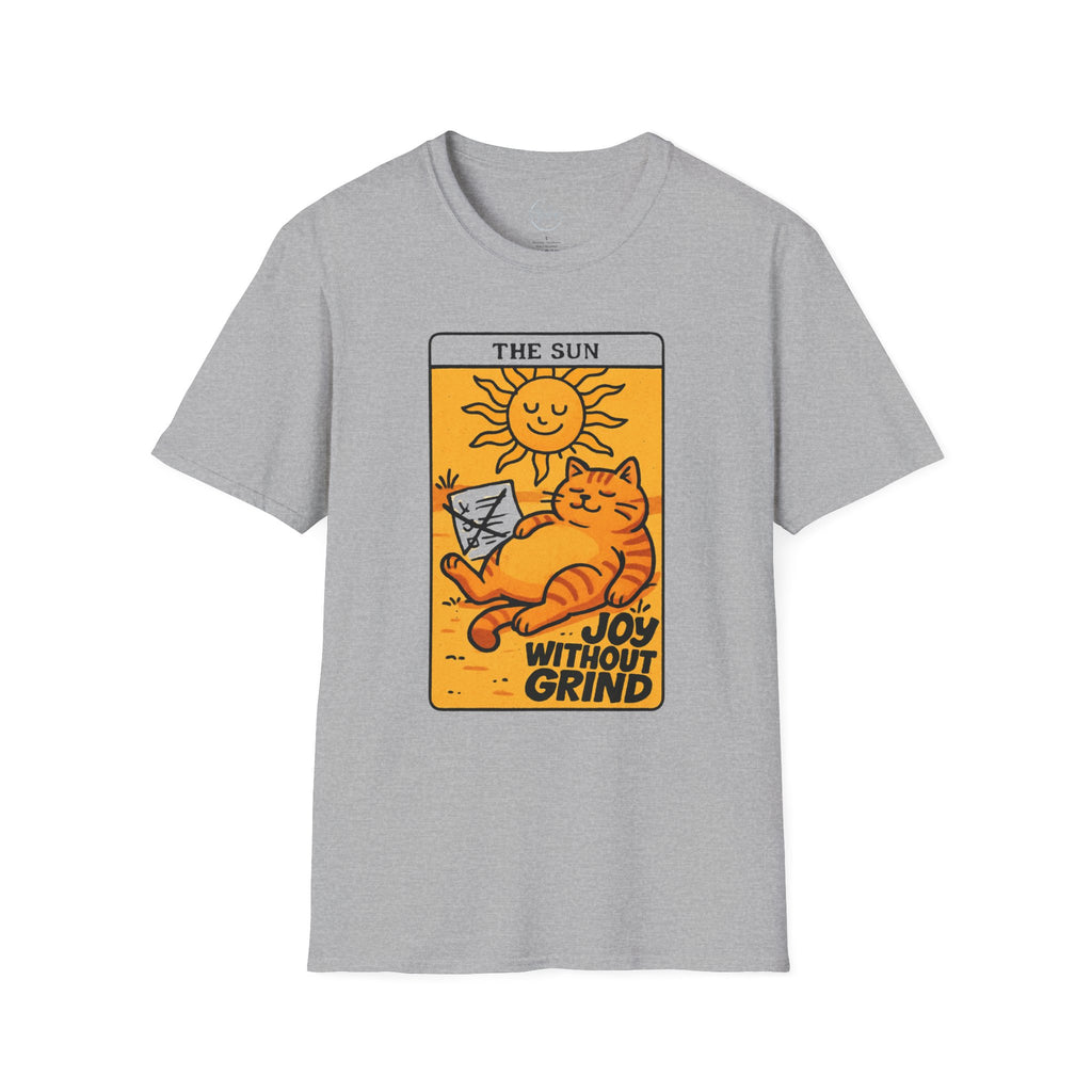 The Sun Tarot Cat Unisex T-Shirt — Joy Without Grind Graphic Tee