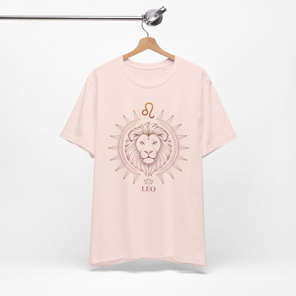 Astrology Zodiac Leo Lion King Unisex Mandala  T-Shirt