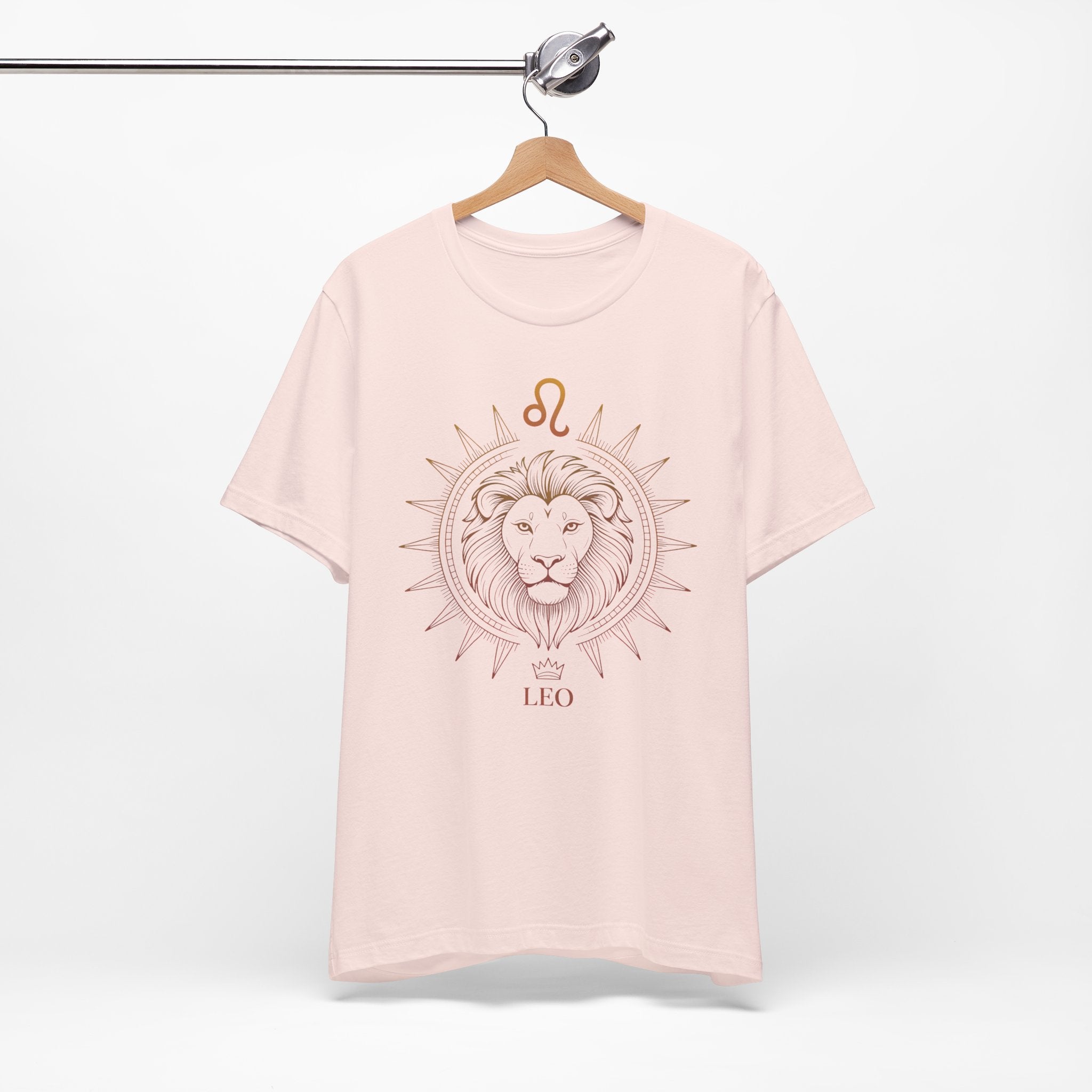 Astrology Zodiac Leo Lion King Unisex Mandala  T-Shirt