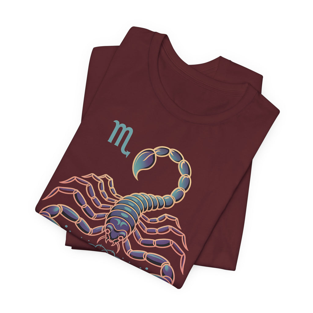 Astrology Zodiac Scorpio Unisex Flower T-Shirt