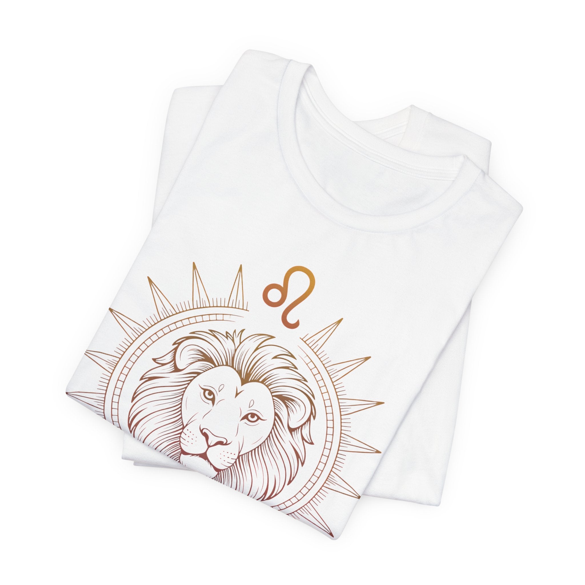Astrology Zodiac Leo Lion King Unisex Mandala  T-Shirt