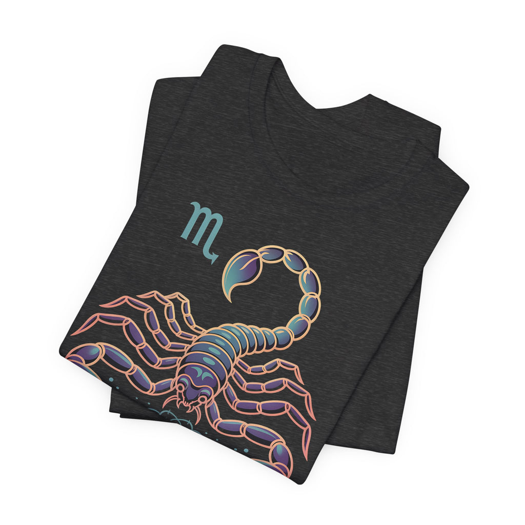 Astrology Zodiac Scorpio Unisex Flower T-Shirt