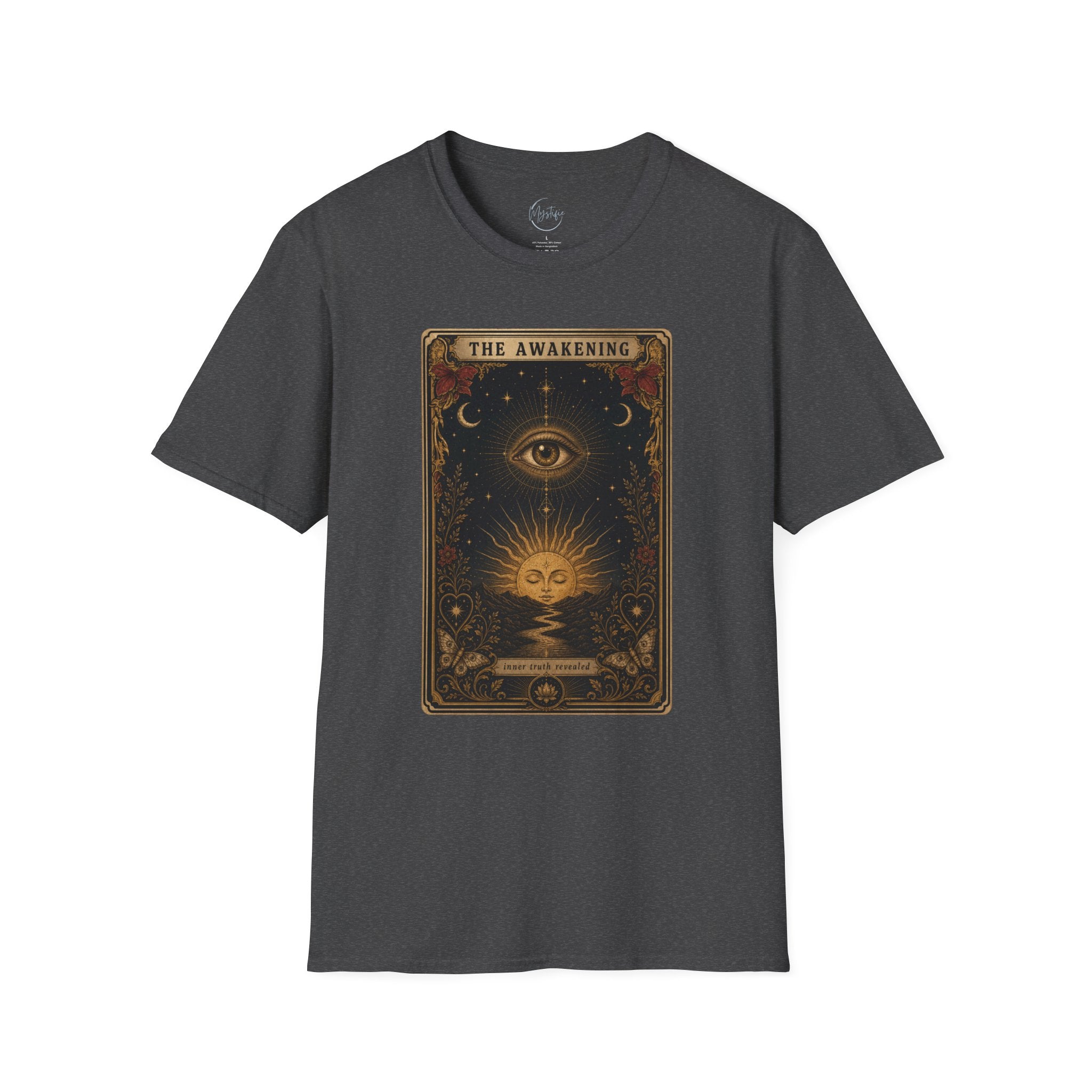 The Awakening Graphic Unisex T-Shirt — Mystic Eye Tarot Vintage Style