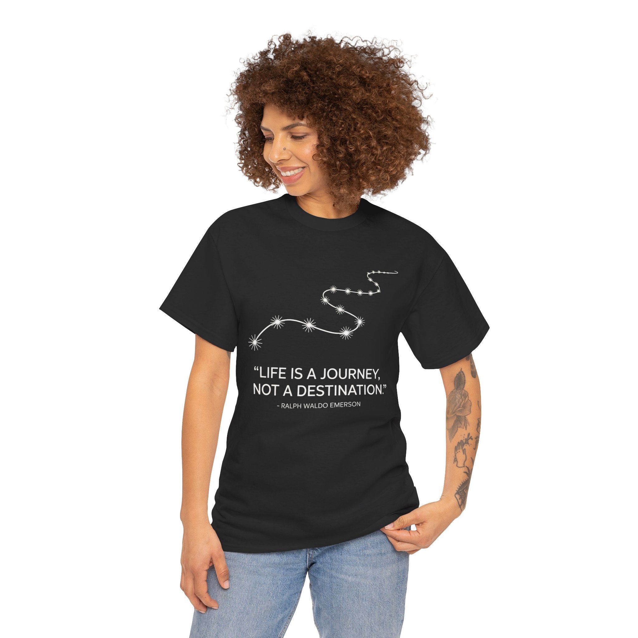 Life Is A Journey, Not A Destination Unisex Cotton T-Shirt