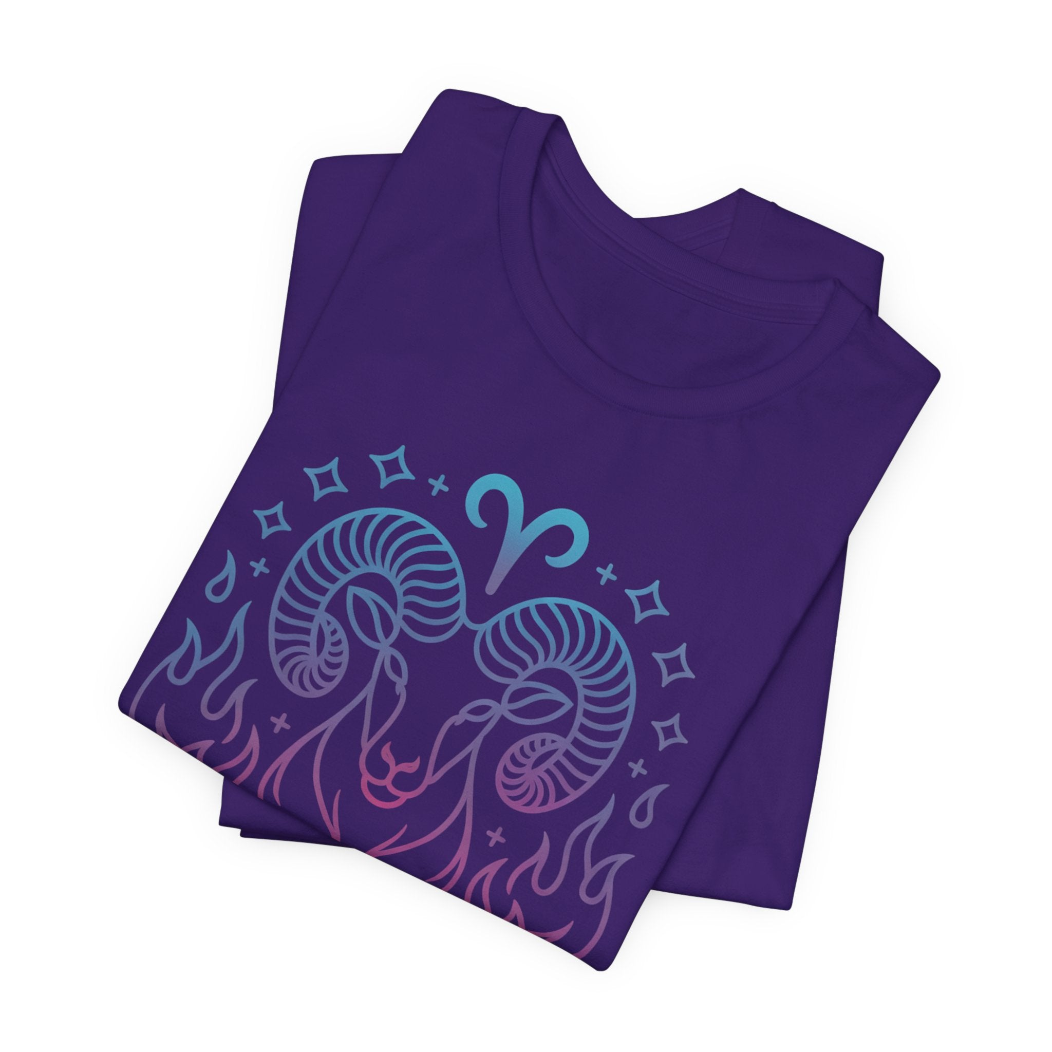 Astrology Zodiac Aries Neon Unisex T-Shirt