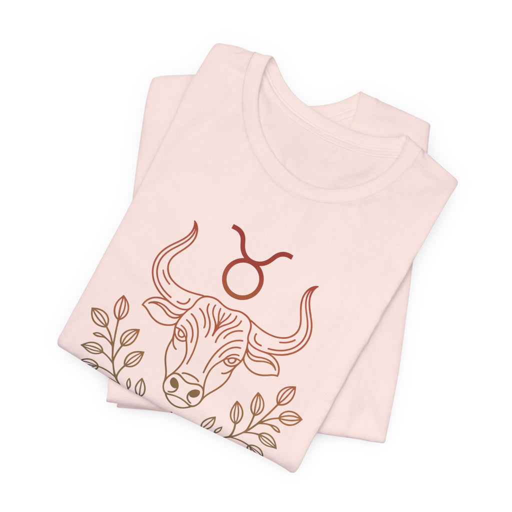 Astrology Zodiac Taurus Unisex Flower T-Shirt