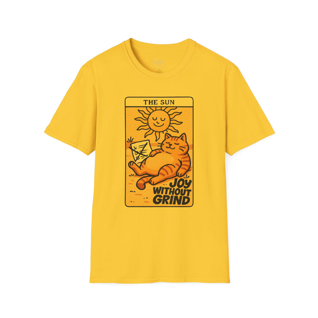 The Sun Tarot Cat Unisex T-Shirt — Joy Without Grind Graphic Tee