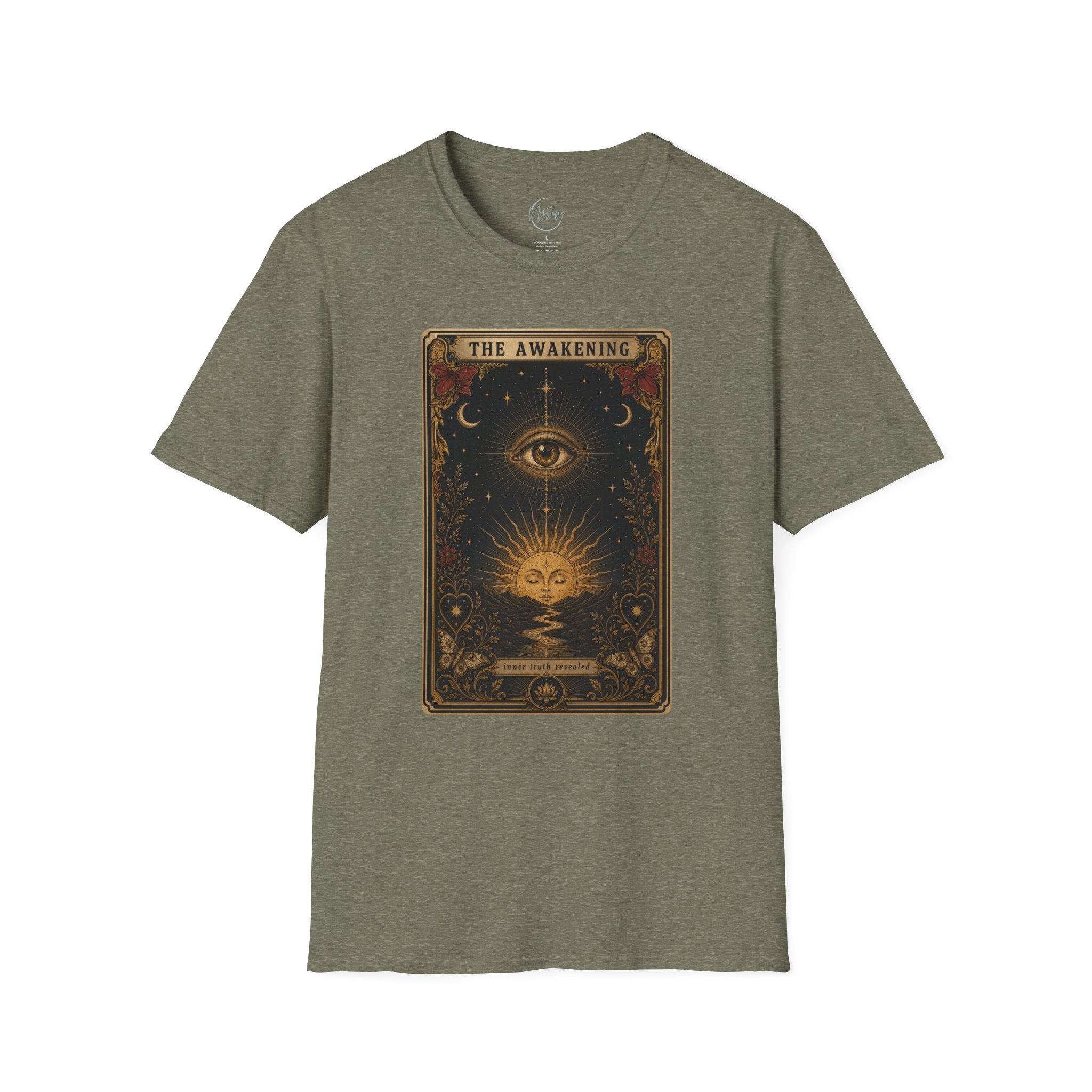The Awakening Graphic Unisex T-Shirt — Mystic Eye Tarot Vintage Style