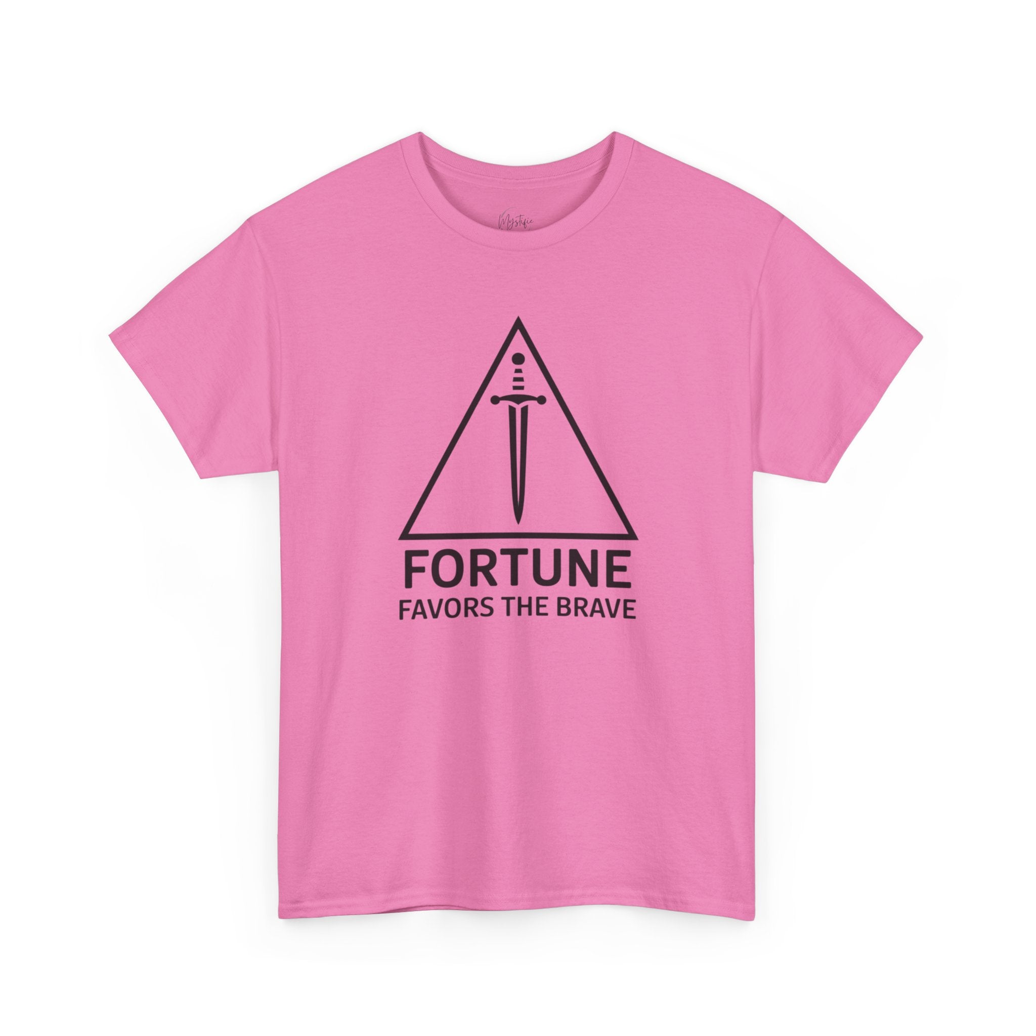 Fortune Favors The Brave Unisex Cotton T-Shirt