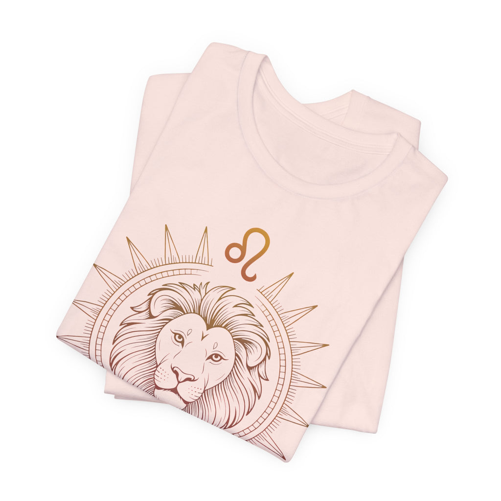 Astrology Zodiac Leo Lion King Unisex Mandala  T-Shirt