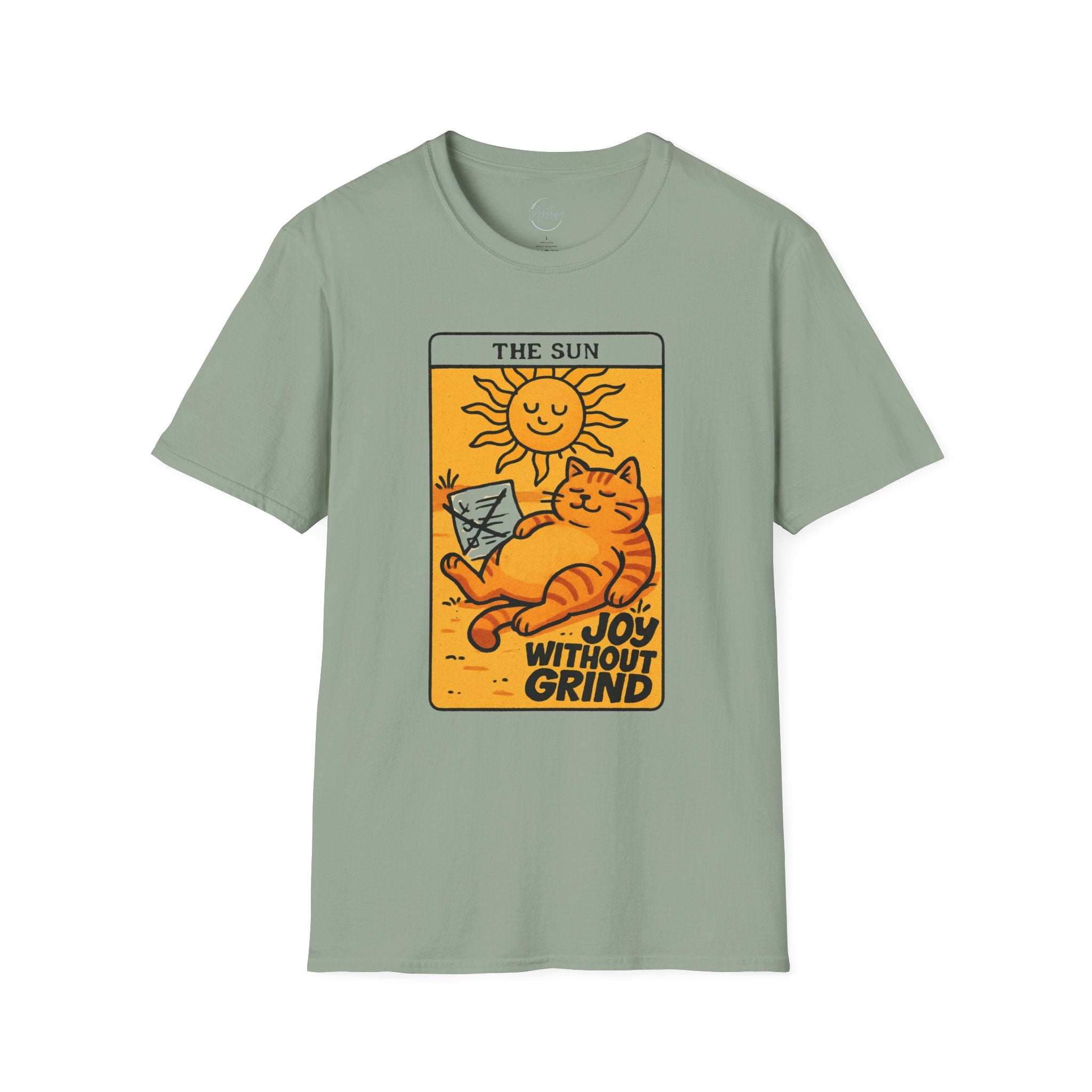 The Sun Tarot Cat Unisex T-Shirt — Joy Without Grind Graphic Tee