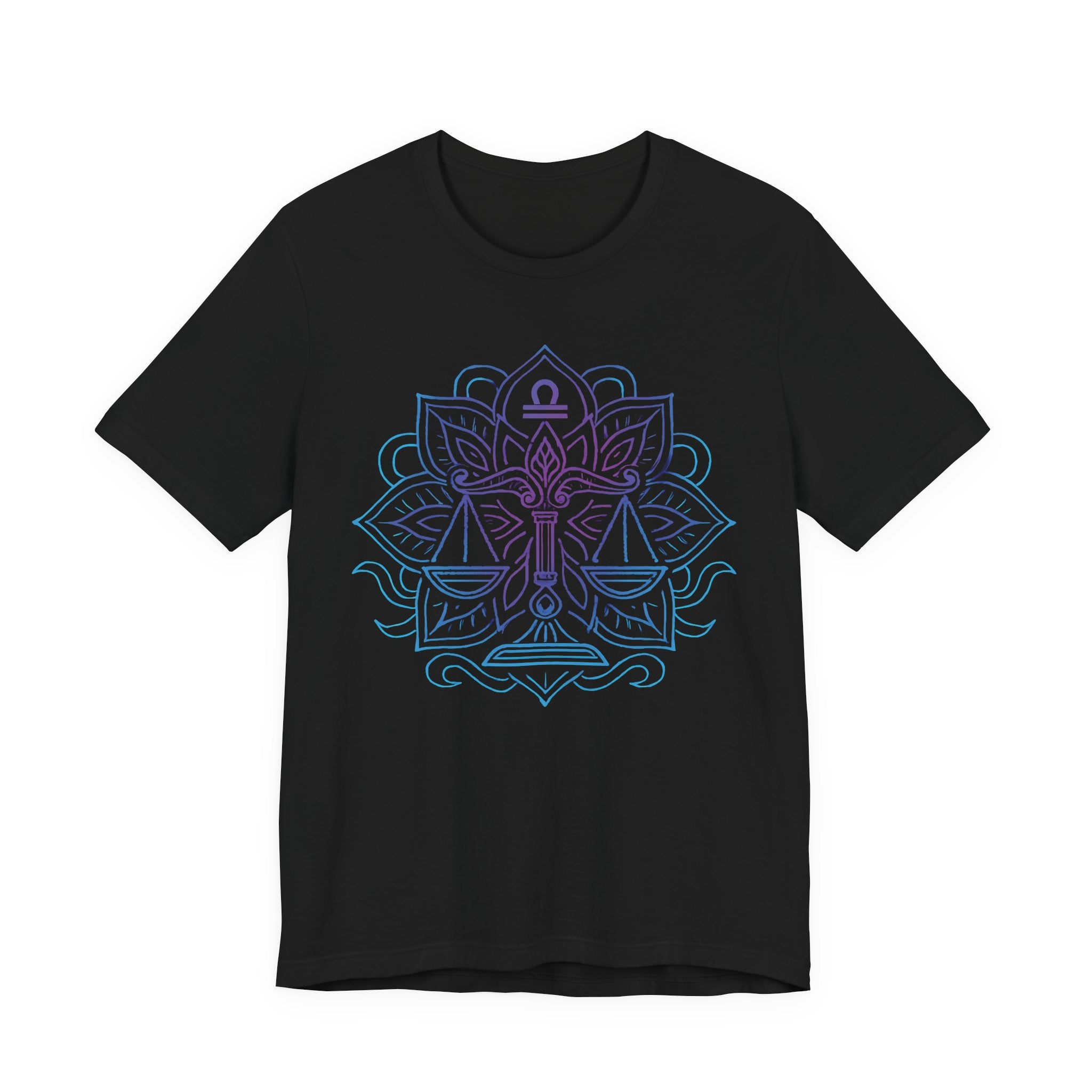 Astrology Zodiac Libra Balance Mandala Unisex T-Shirt