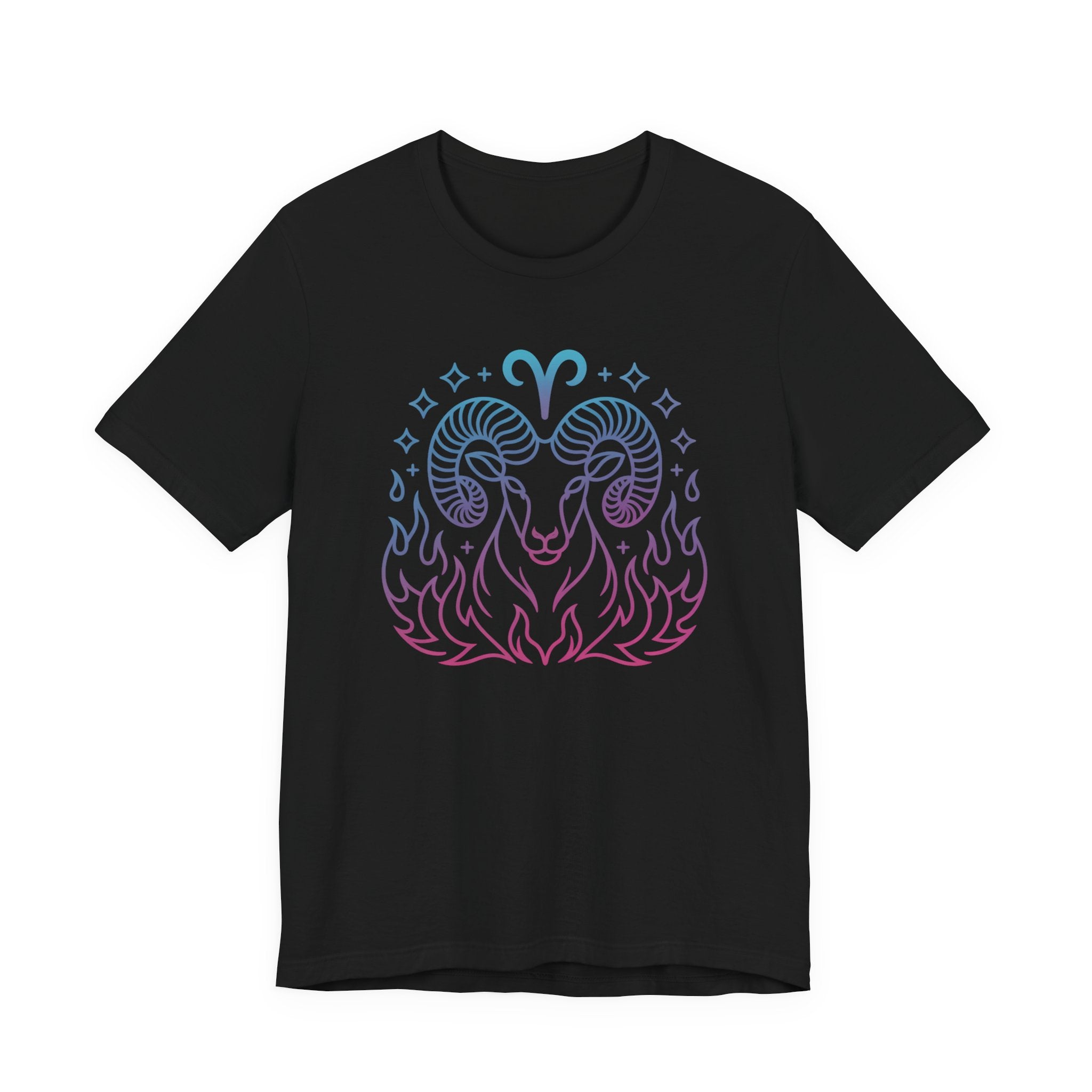 Astrology Zodiac Aries Neon Unisex T-Shirt