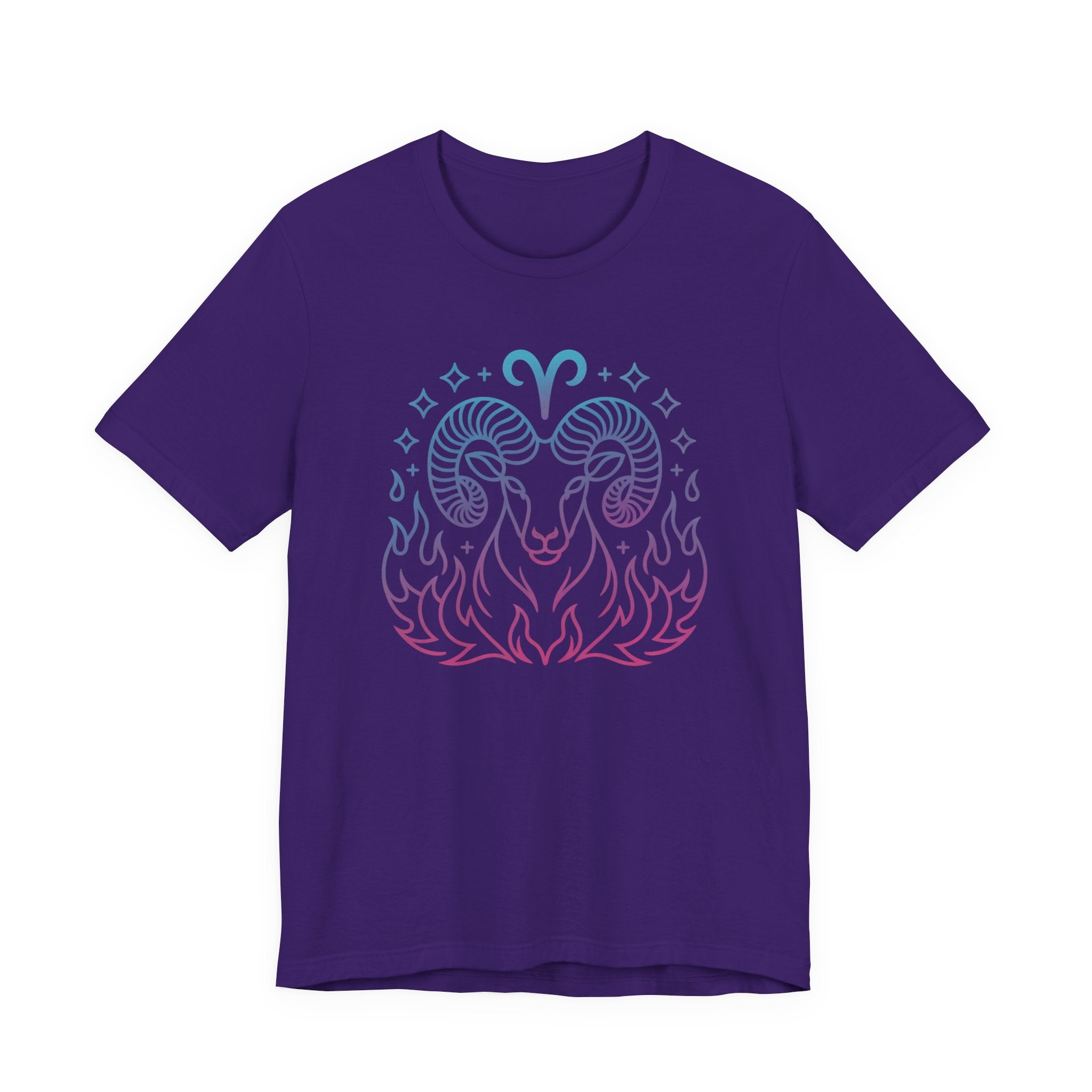 Astrology Zodiac Aries Neon Unisex T-Shirt