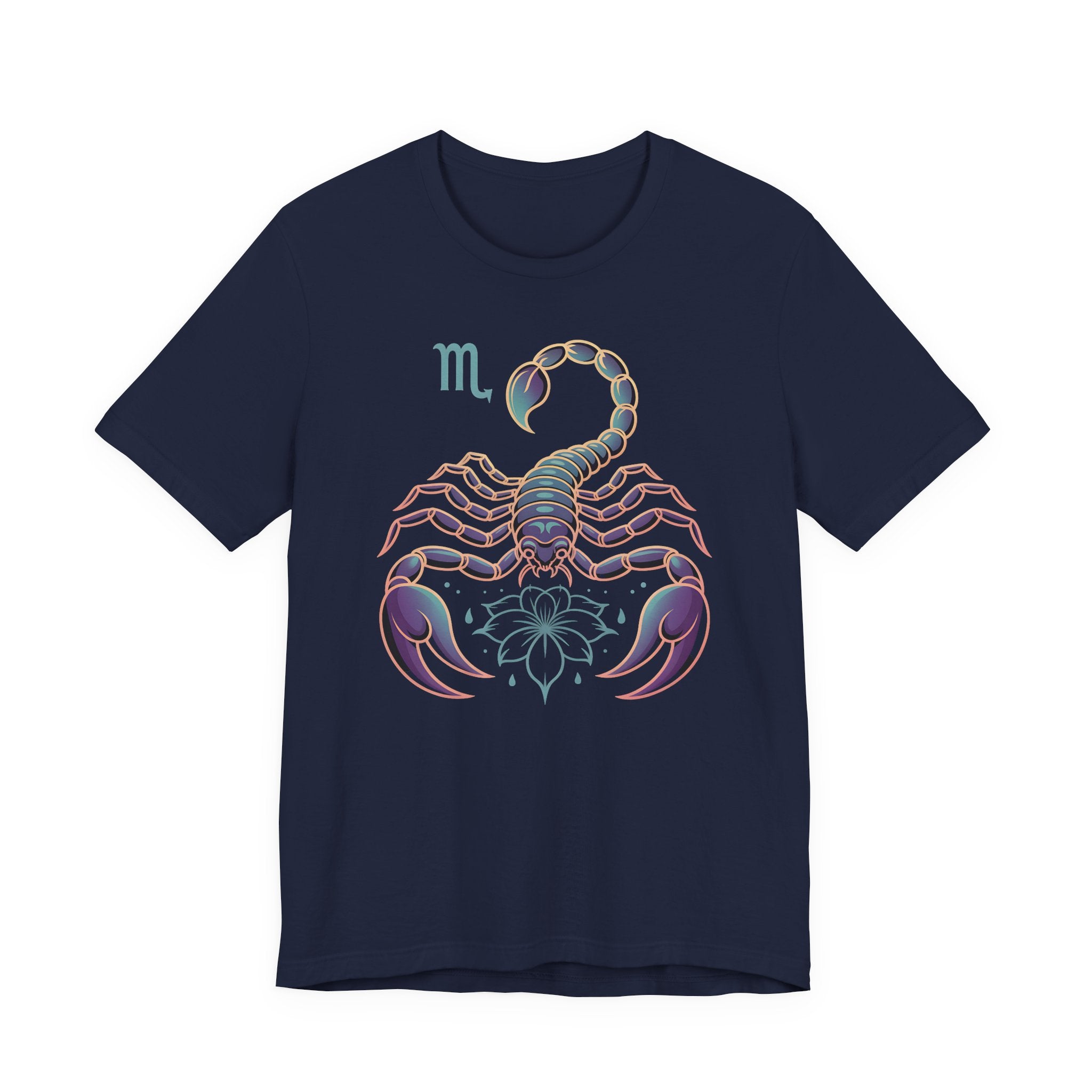 Astrology Zodiac Scorpio Unisex Flower T-Shirt