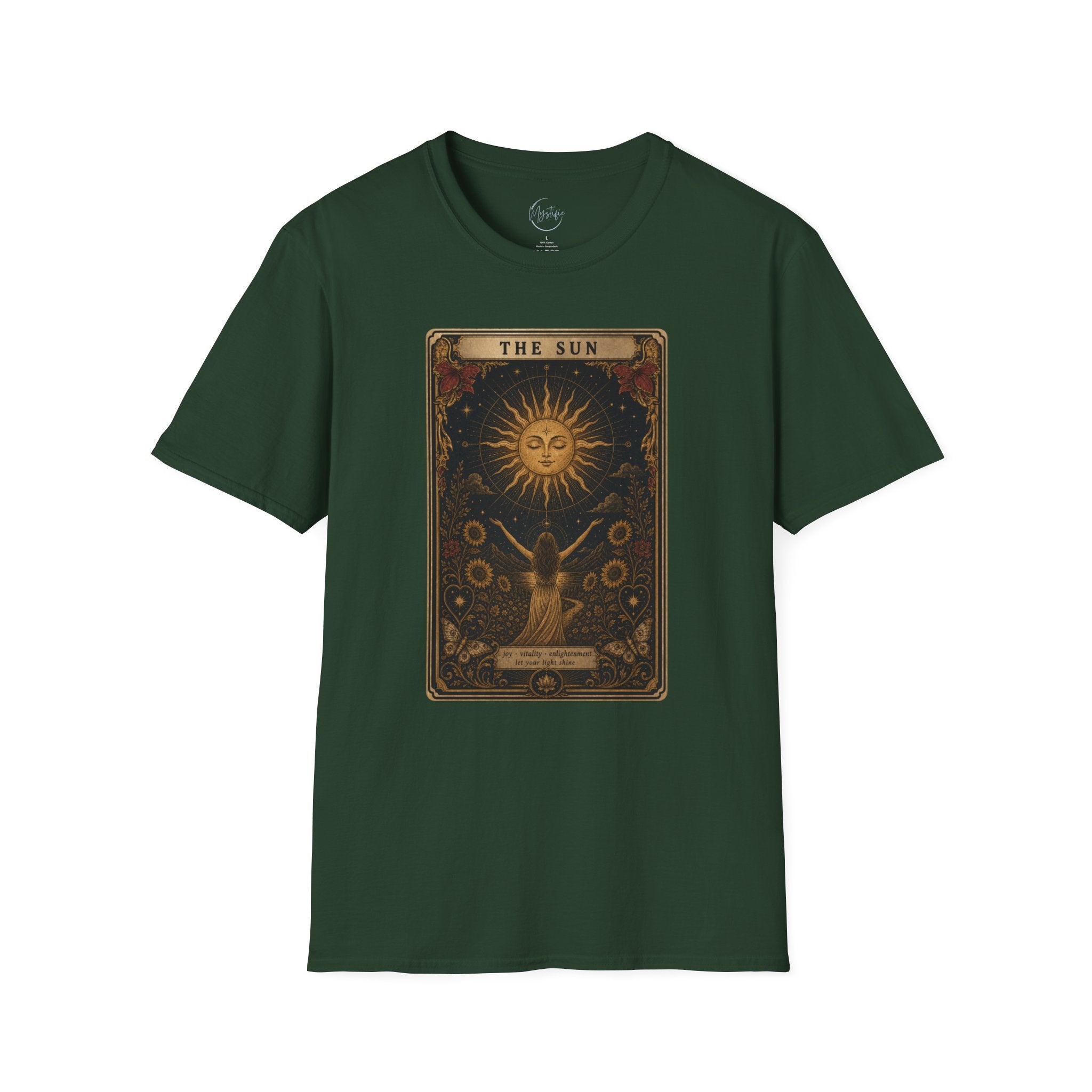 Tarot 'The Sun' Unisex T-Shirt — Vintage Astrology Graphic Tee