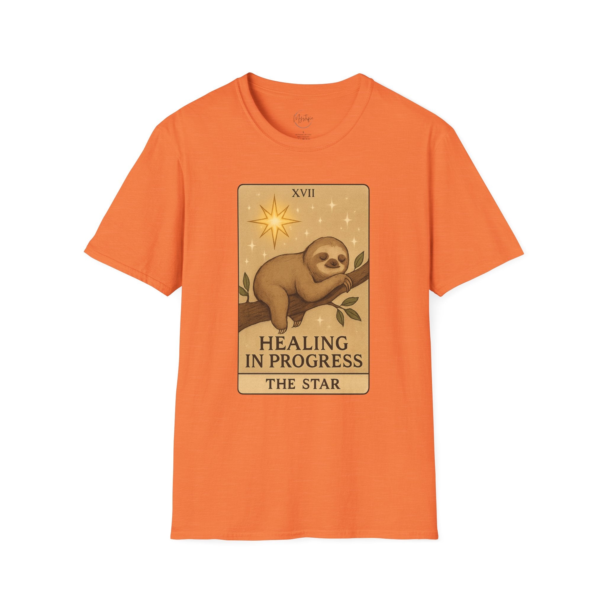 Sloth Tarot 'Healing in Progress' Unisex T-Shirt - The Star Tarot Card