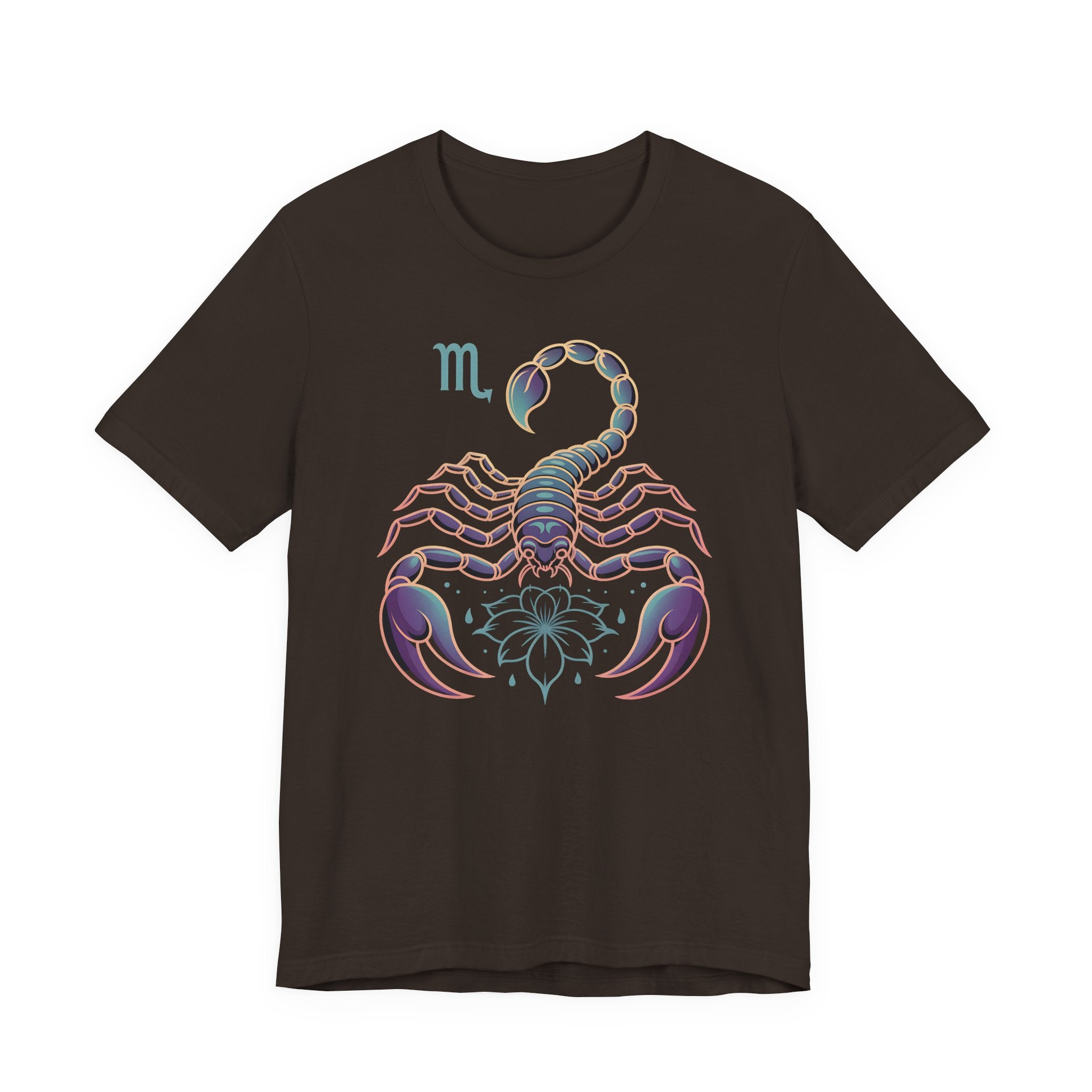 Astrology Zodiac Scorpio Unisex Flower T-Shirt