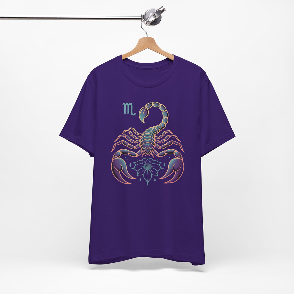 Astrology Zodiac Scorpio Unisex Flower T-Shirt