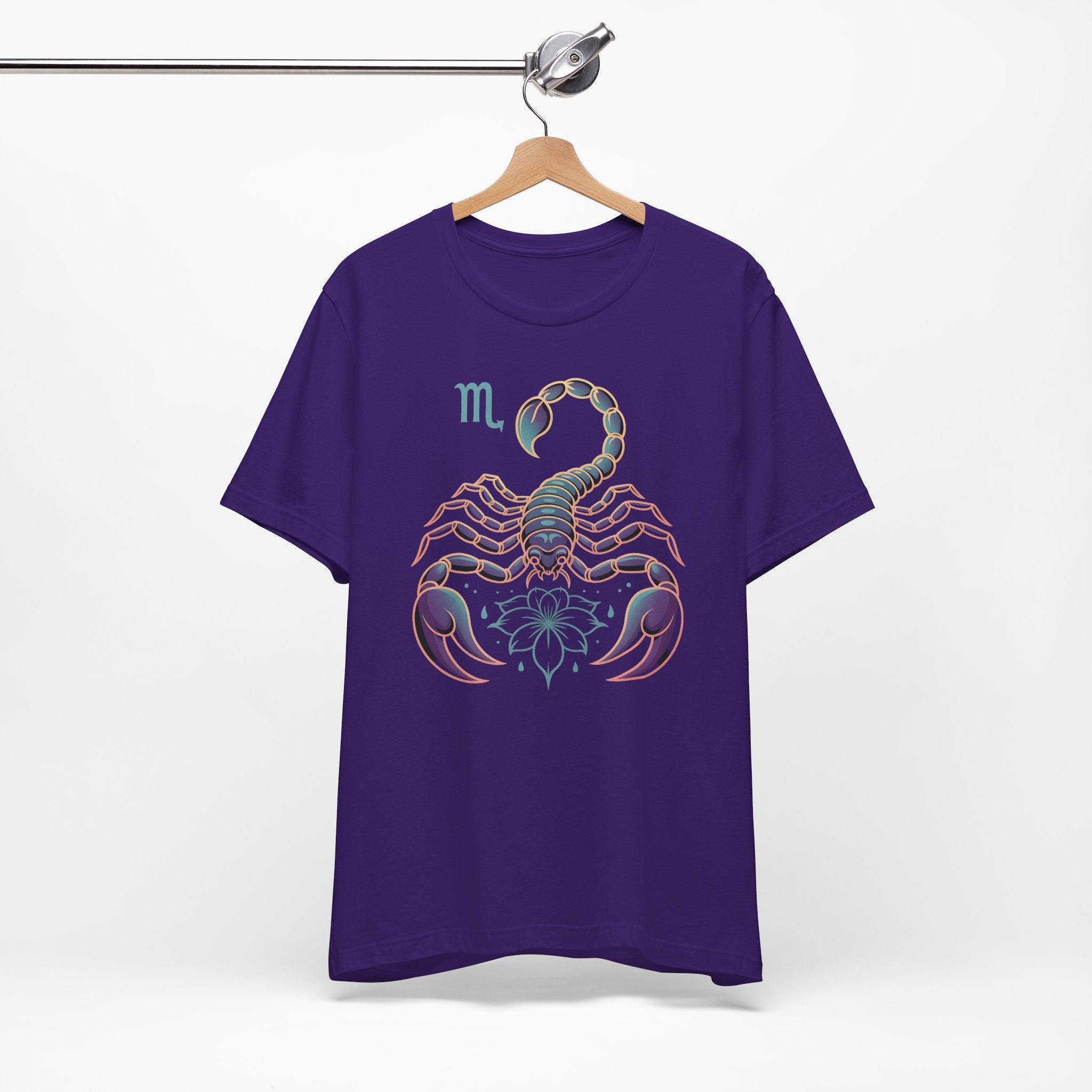 Astrology Zodiac Scorpio Unisex Flower T-Shirt