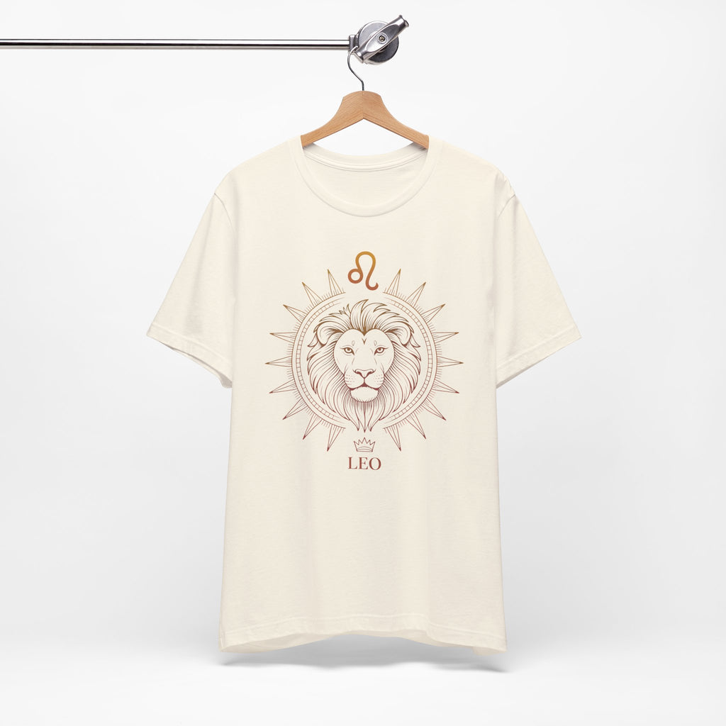 Astrology Zodiac Leo Lion King Unisex Mandala  T-Shirt