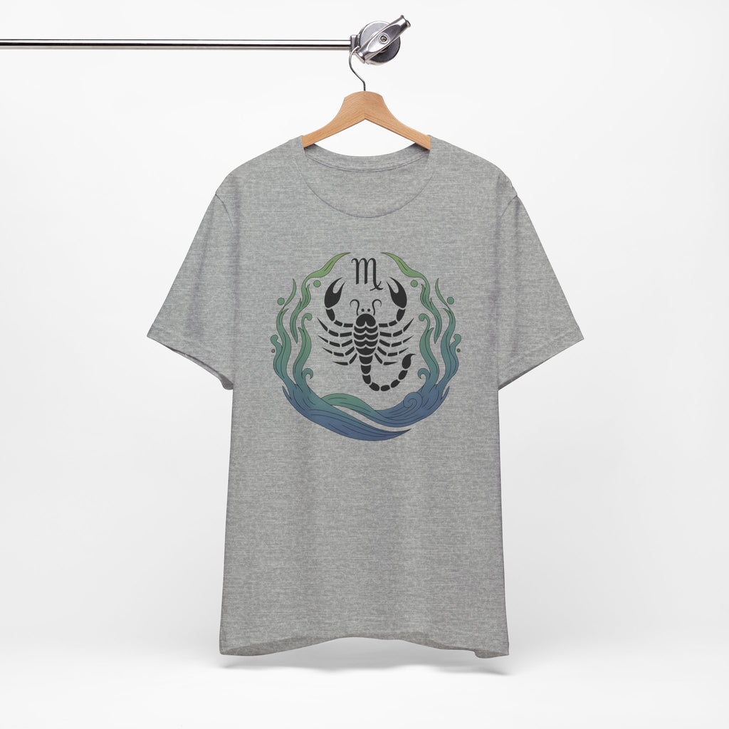 Astrology Zodiac Scorpio Unisex Flower T-Shirt