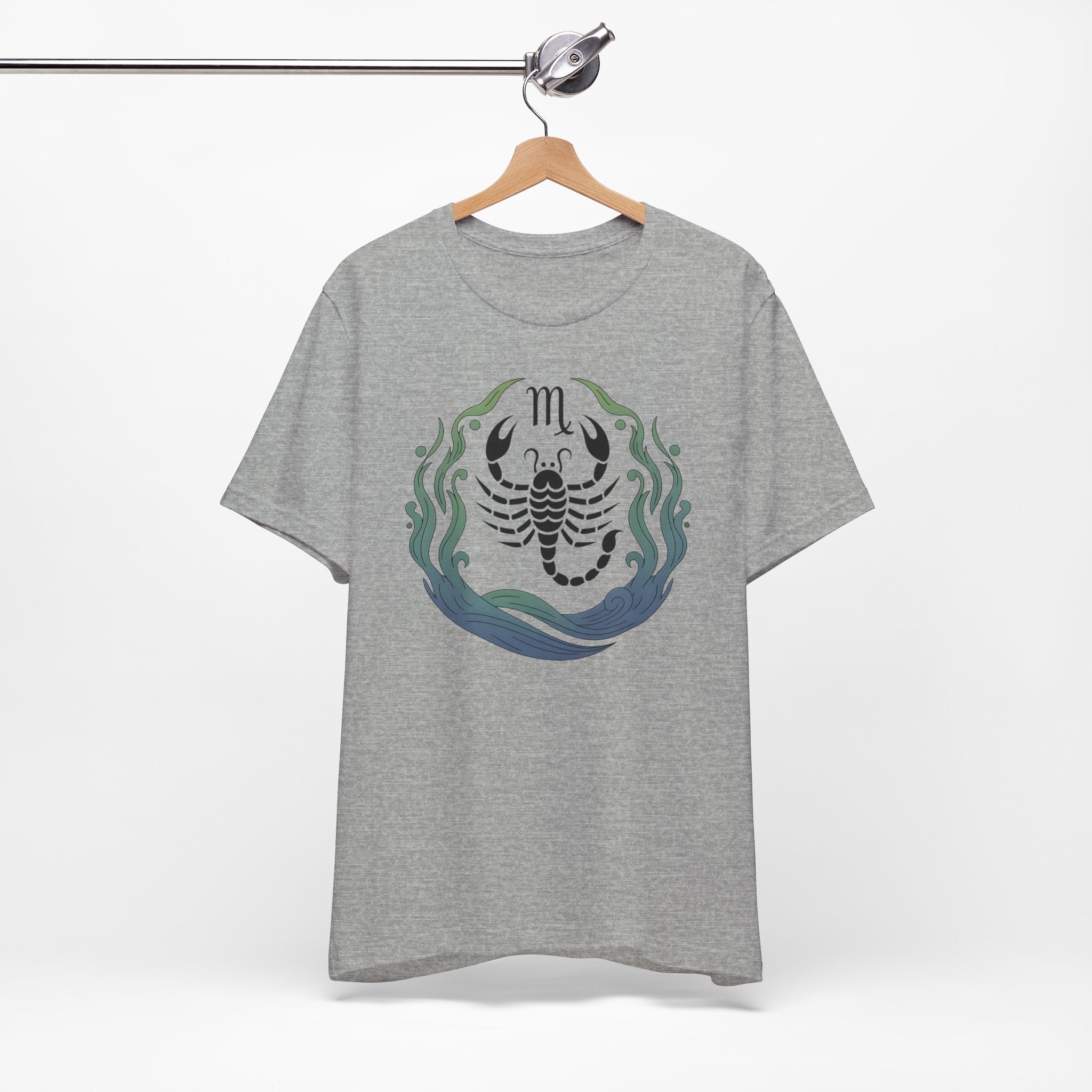 Astrology Zodiac Scorpio Unisex Flower T-Shirt