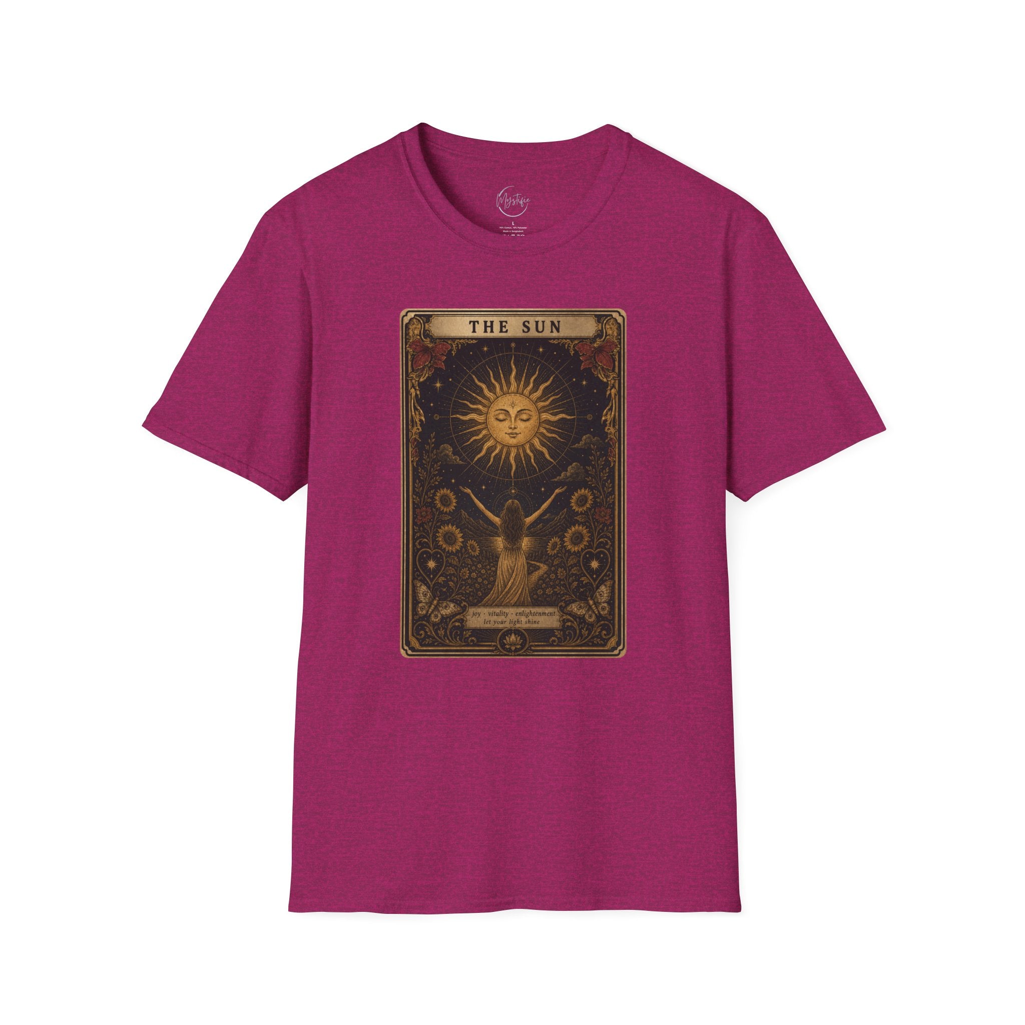 Tarot 'The Sun' Unisex T-Shirt — Vintage Astrology Graphic Tee