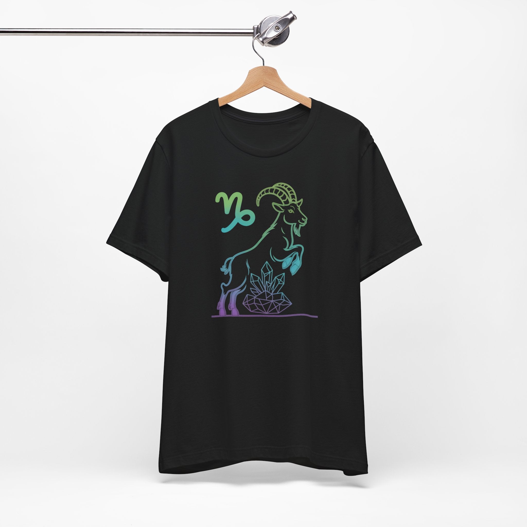 Astrology Zodiac Capricorn Spiritual Neon Unisex T-Shirt