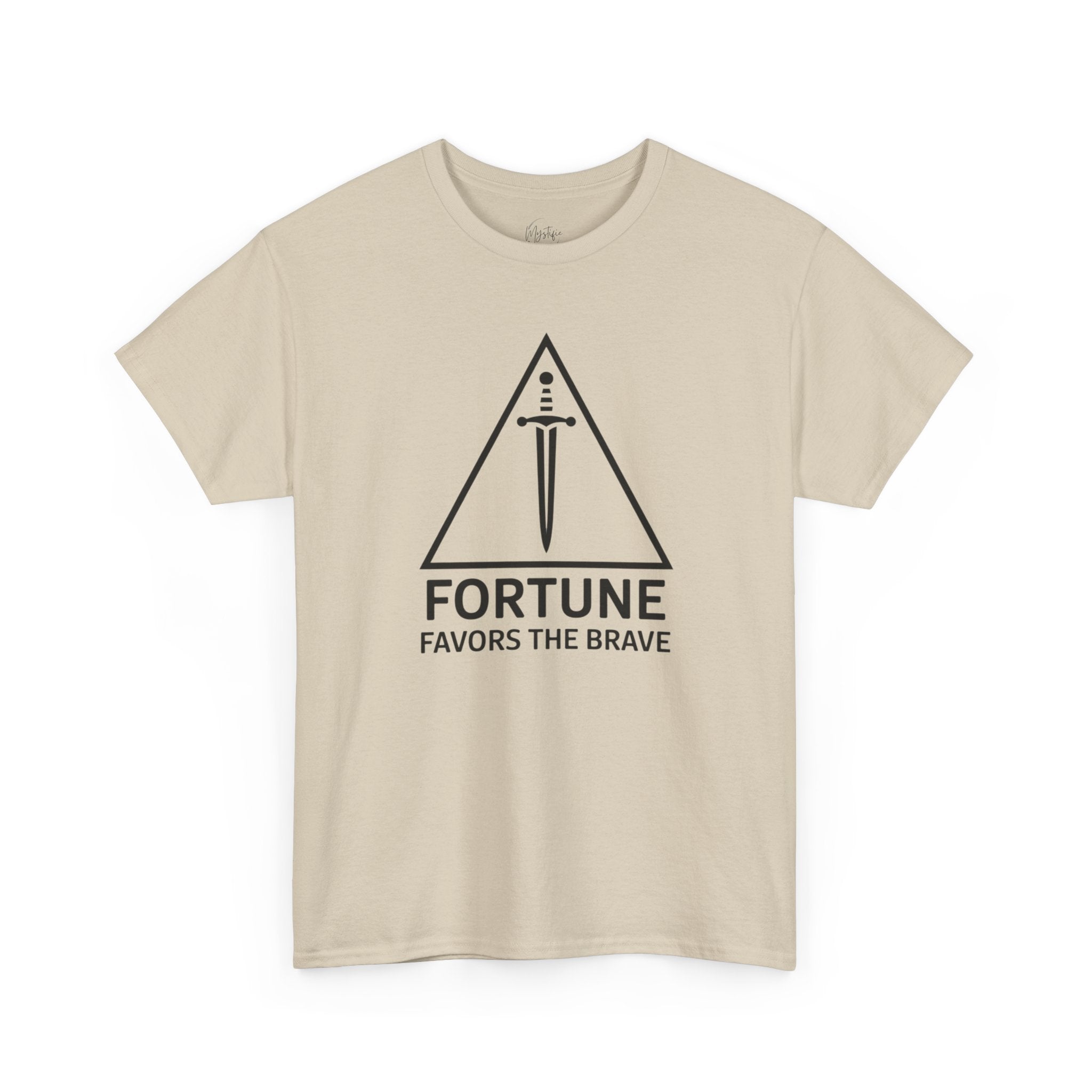 Fortune Favors The Brave Unisex Cotton T-Shirt