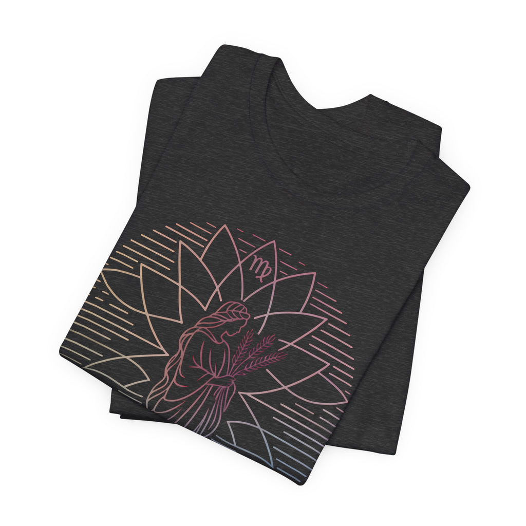 Astrology Zodiac Virgo Unisex Mandala  T-Shirt
