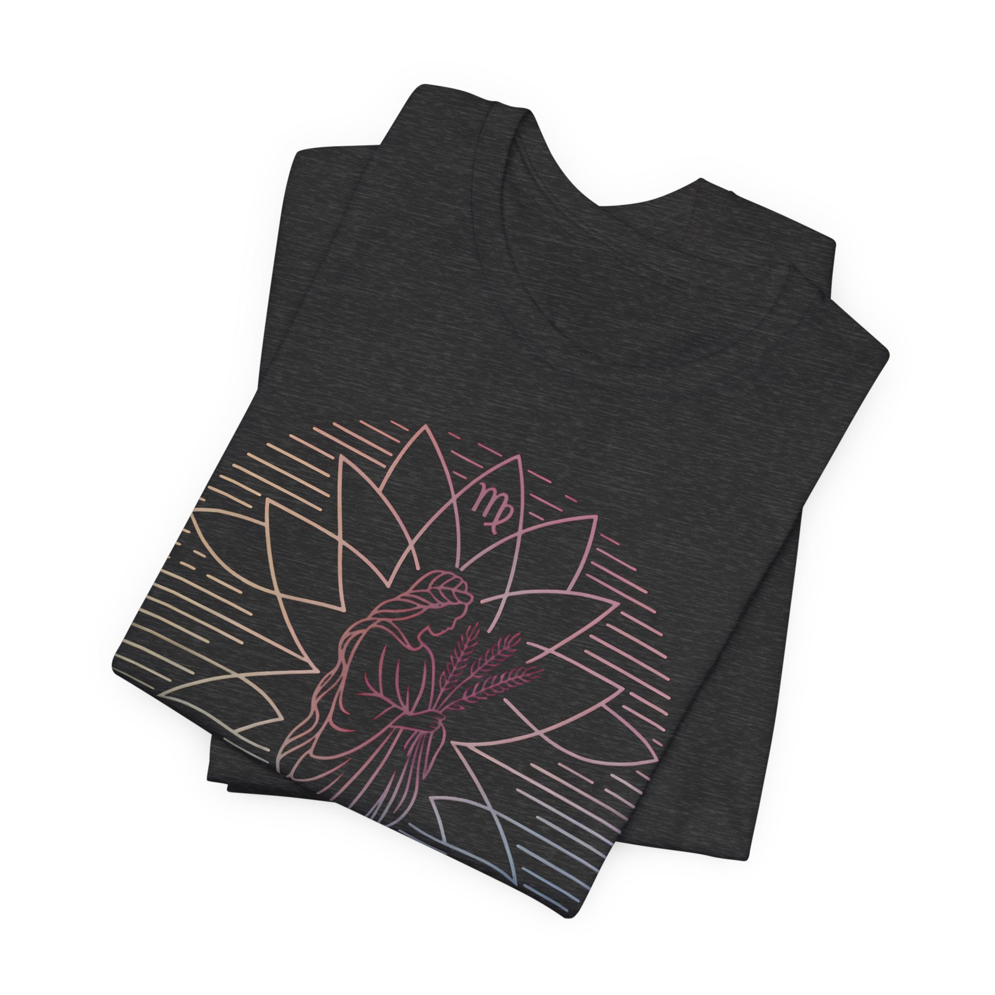 Astrology Zodiac Virgo Unisex Mandala  T-Shirt