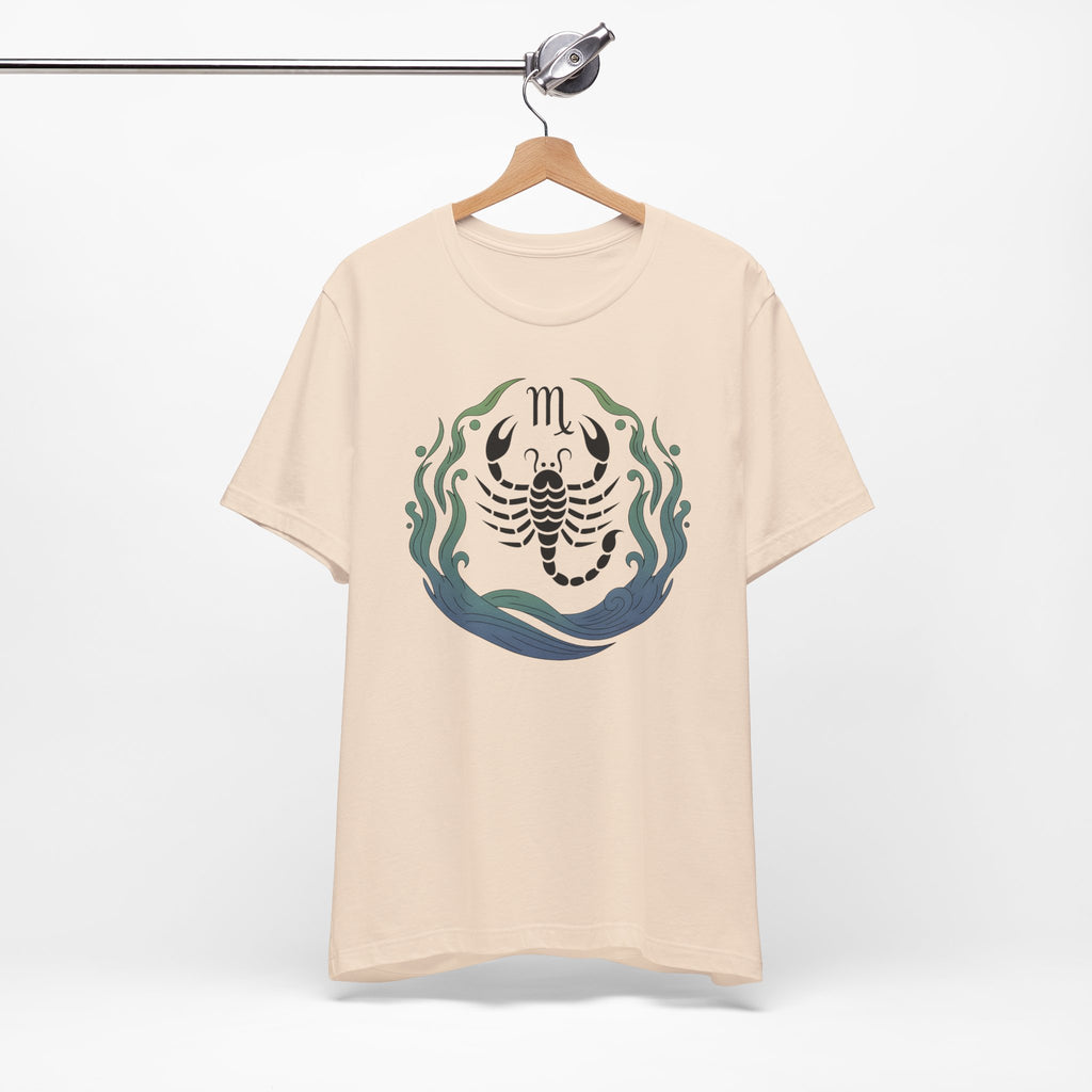 Astrology Zodiac Scorpio Unisex Flower T-Shirt