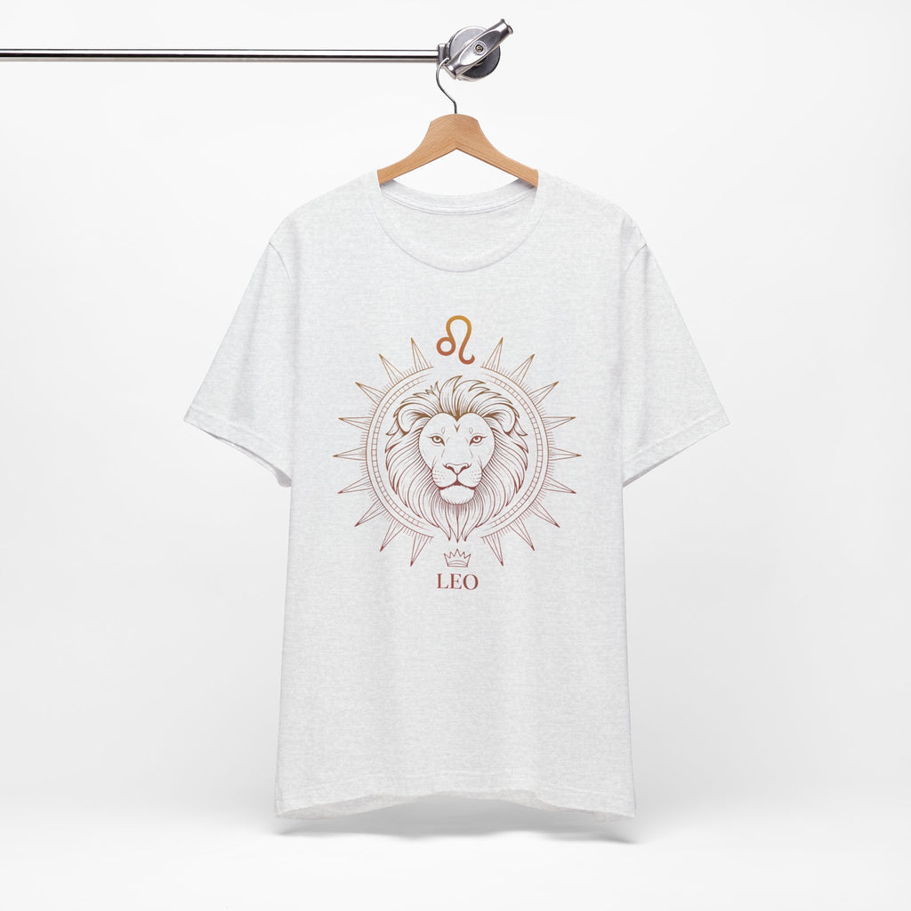 Astrology Zodiac Leo Lion King Unisex Mandala  T-Shirt