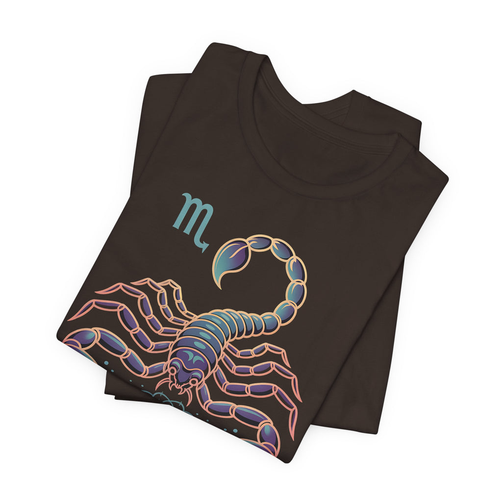 Astrology Zodiac Scorpio Unisex Flower T-Shirt