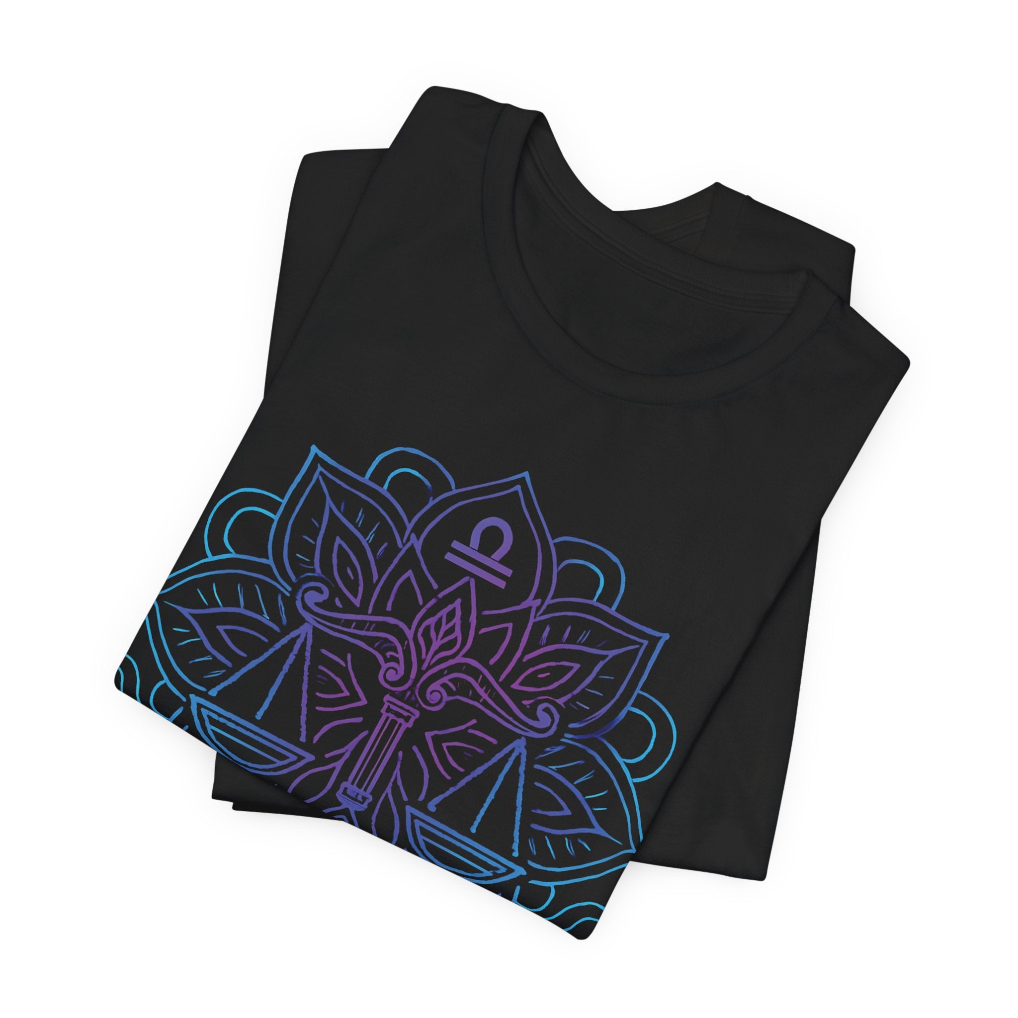Astrology Zodiac Libra Balance Mandala Unisex T-Shirt