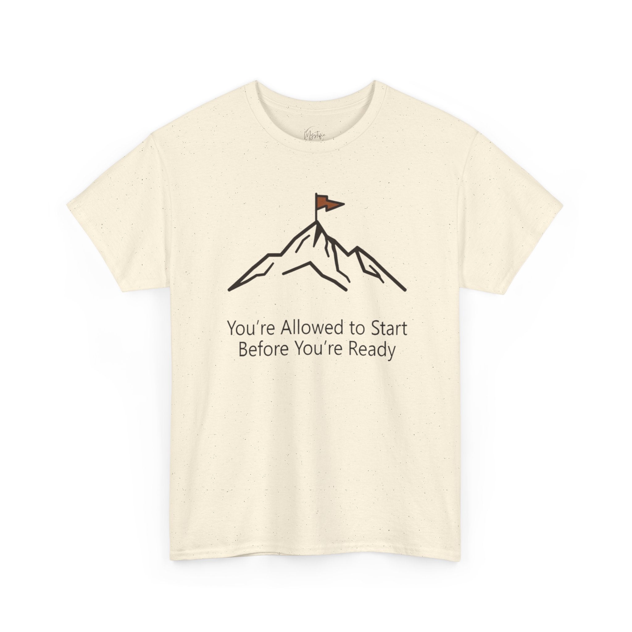 You're Allowed to Start Before You're Ready Unisex Cotton T-Shirt