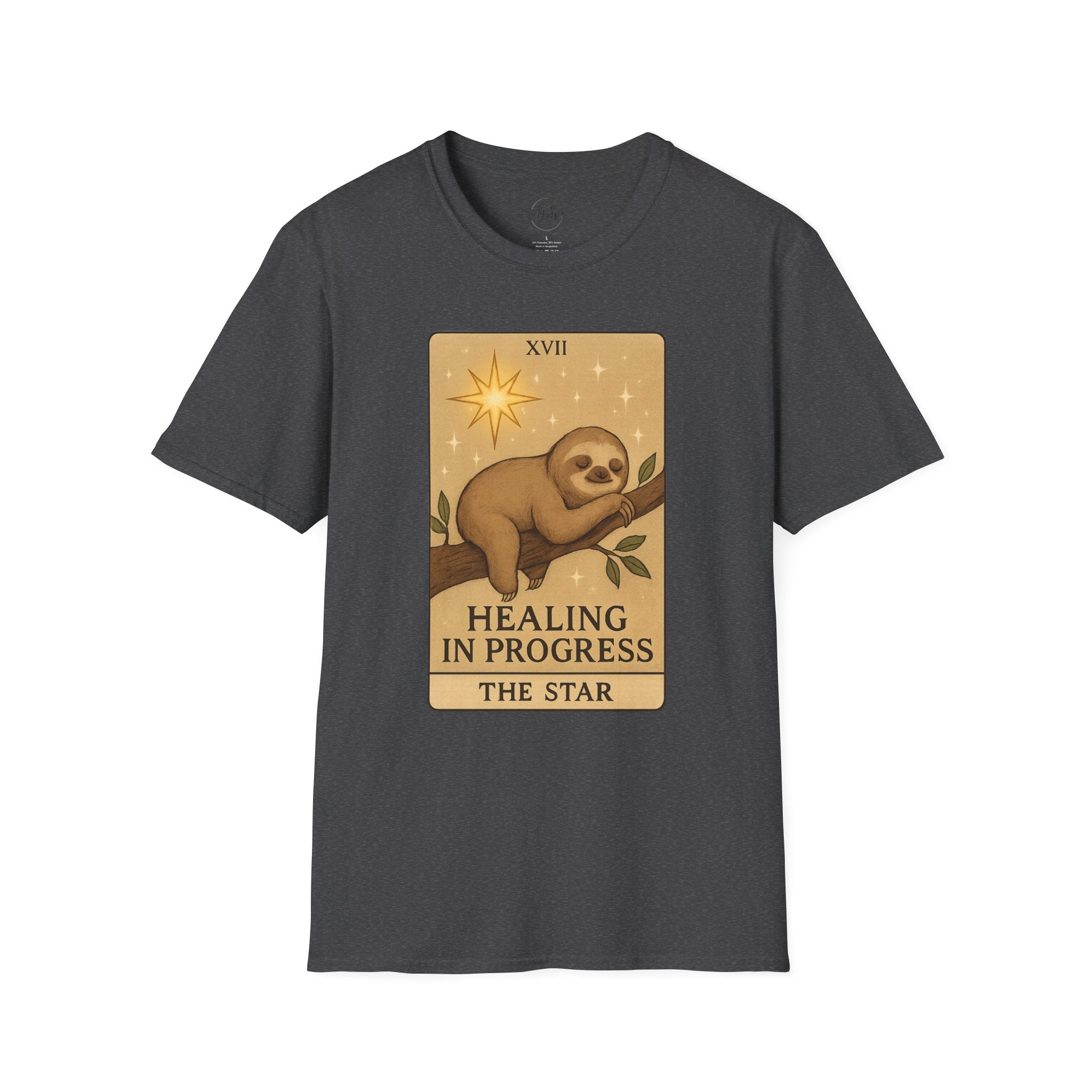 Sloth Tarot 'Healing in Progress' Unisex T-Shirt - The Star Tarot Card
