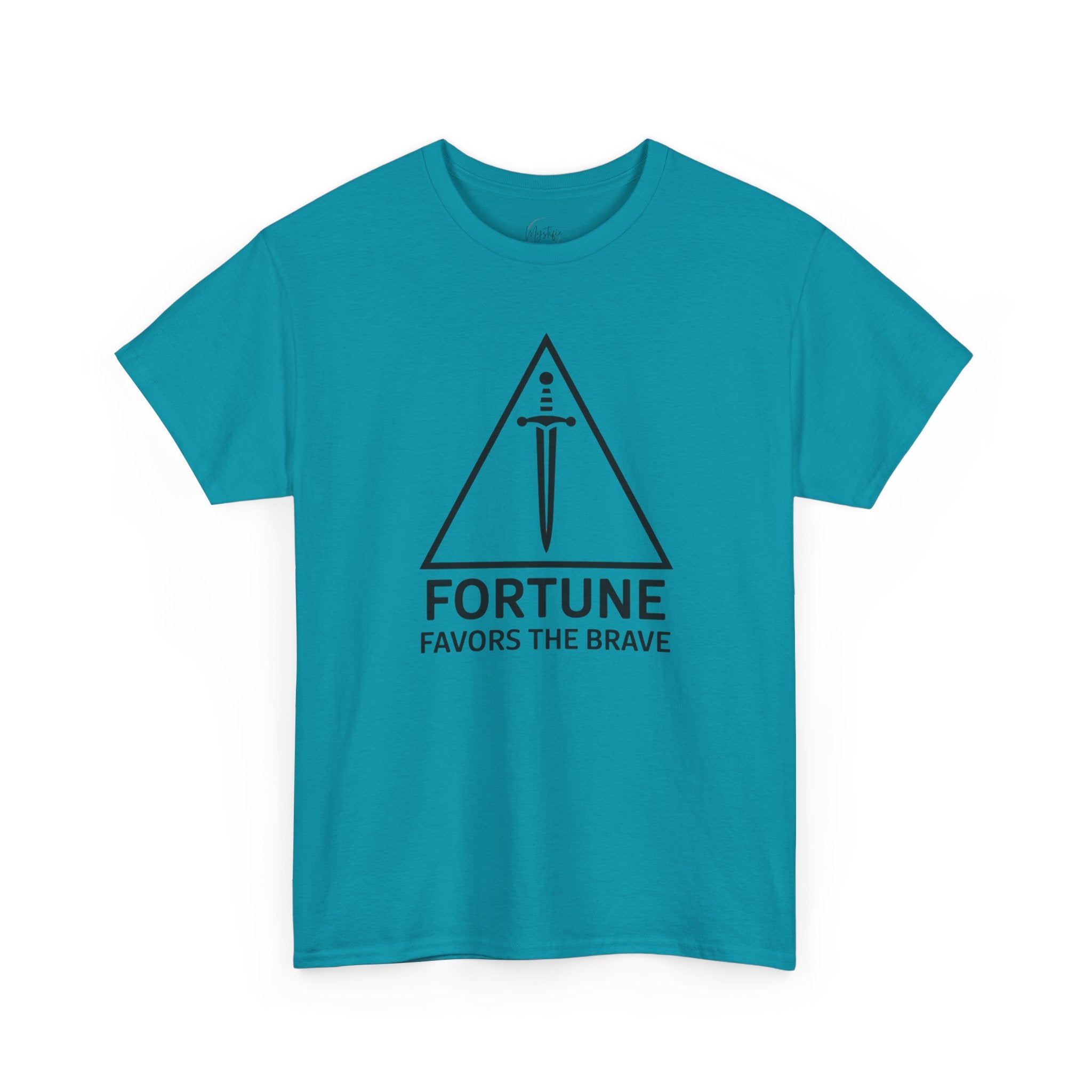 Fortune Favors The Brave Unisex Cotton T-Shirt
