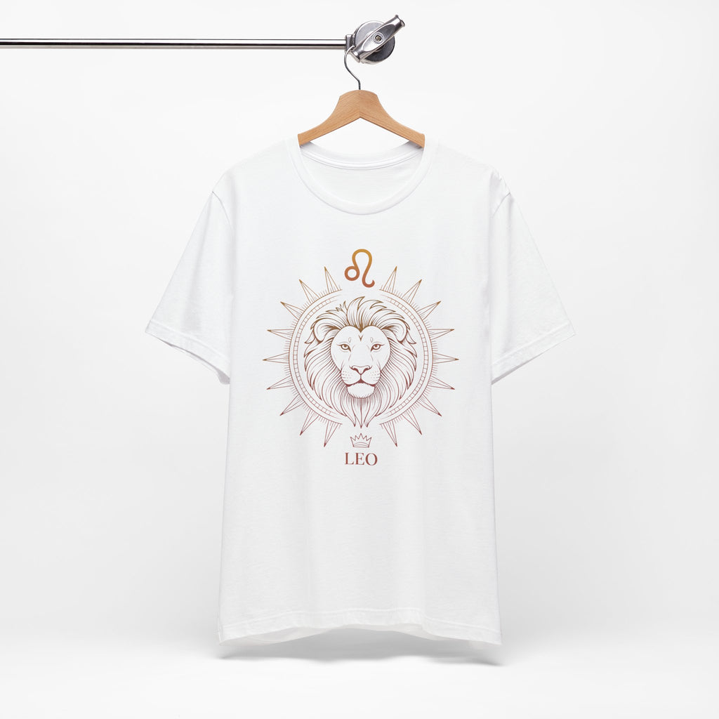 Astrology Zodiac Leo Lion King Unisex Mandala  T-Shirt