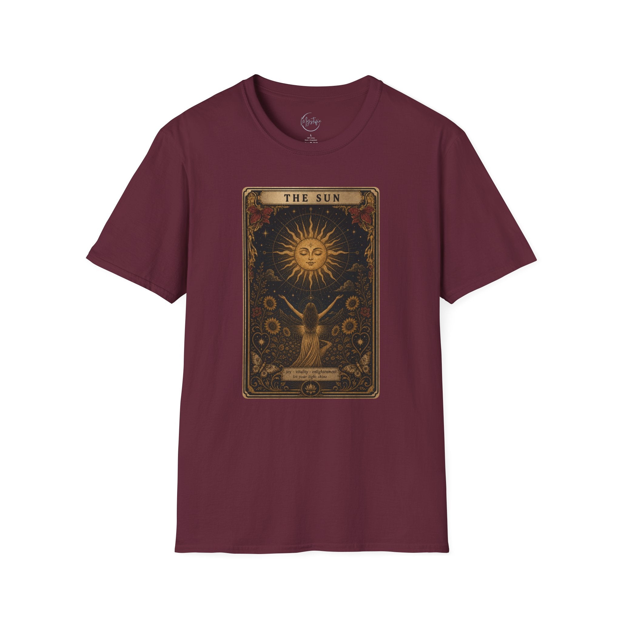 Tarot 'The Sun' Unisex T-Shirt — Vintage Astrology Graphic Tee