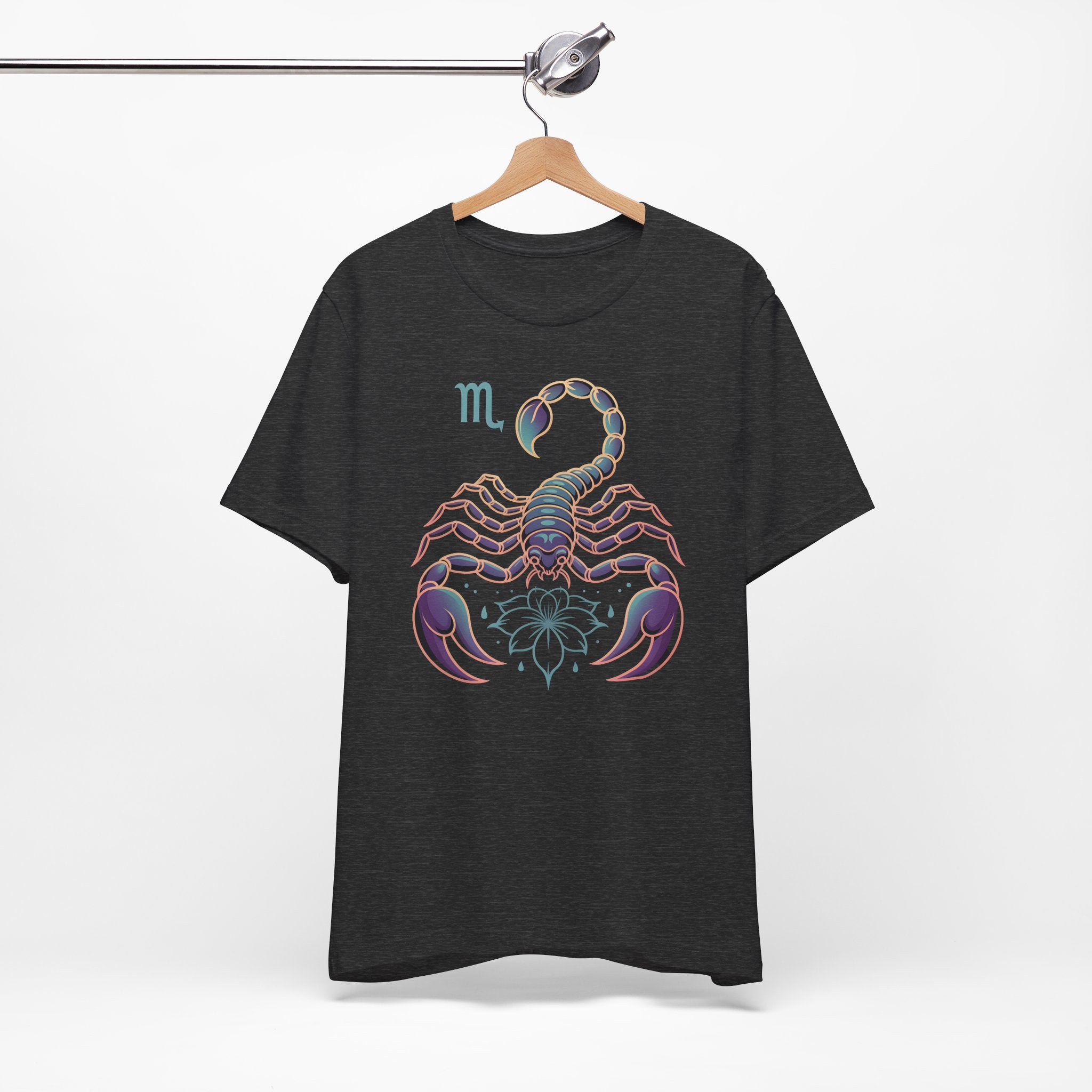 Astrology Zodiac Scorpio Unisex Flower T-Shirt