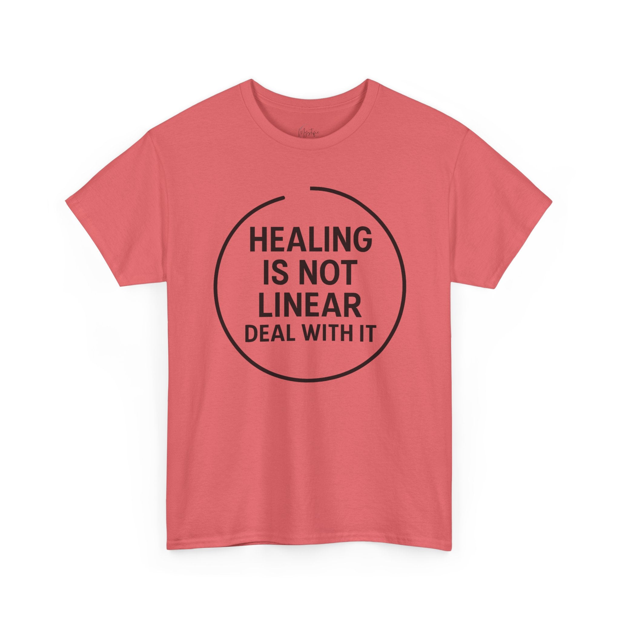 Healing Is Not Linear Deal With It Unisex Cotton T-Shirt